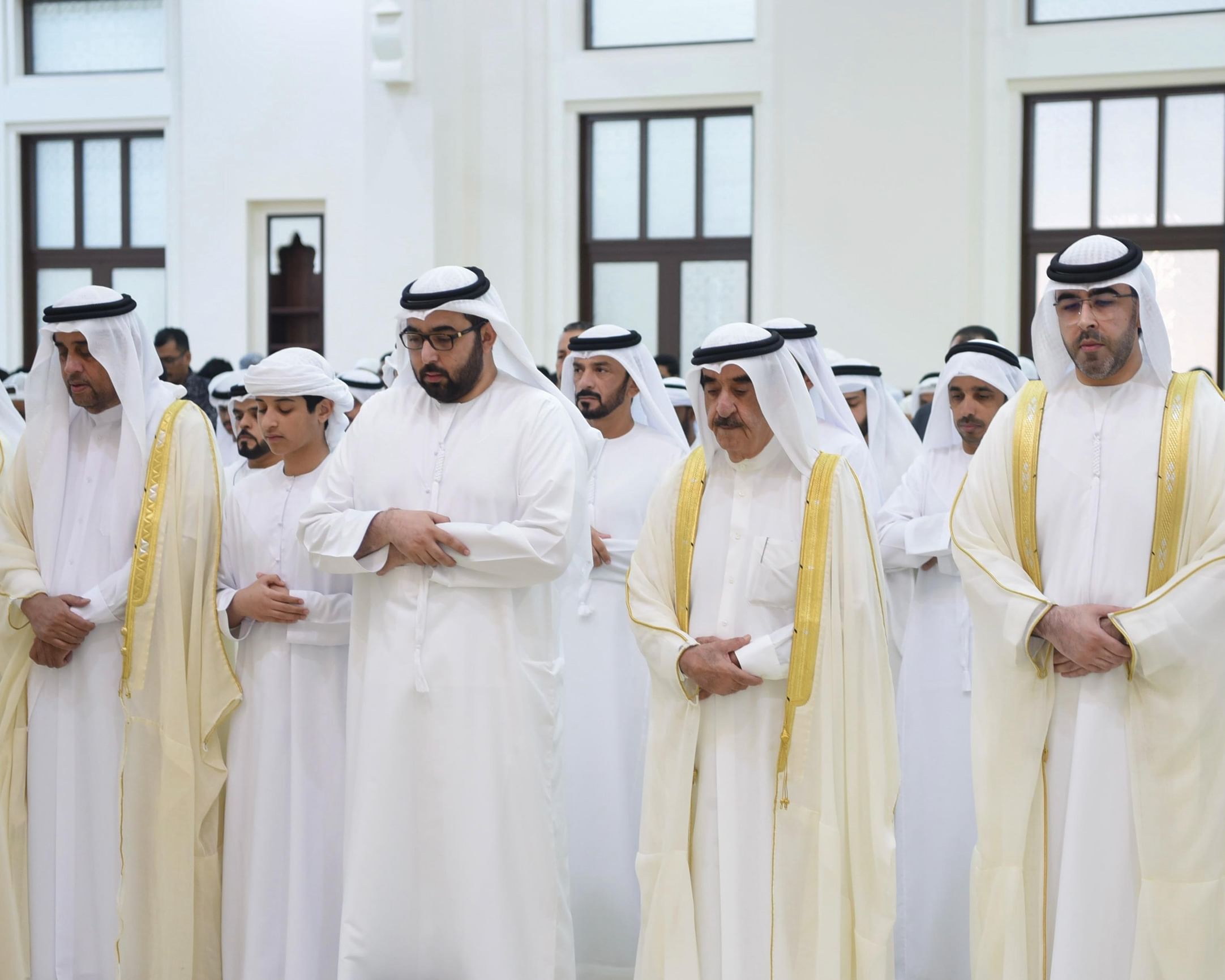 UAQ Ruler performs Eid Al-Adha prayer at Ahmed bin Rashid Al Mu'alla Mosque
