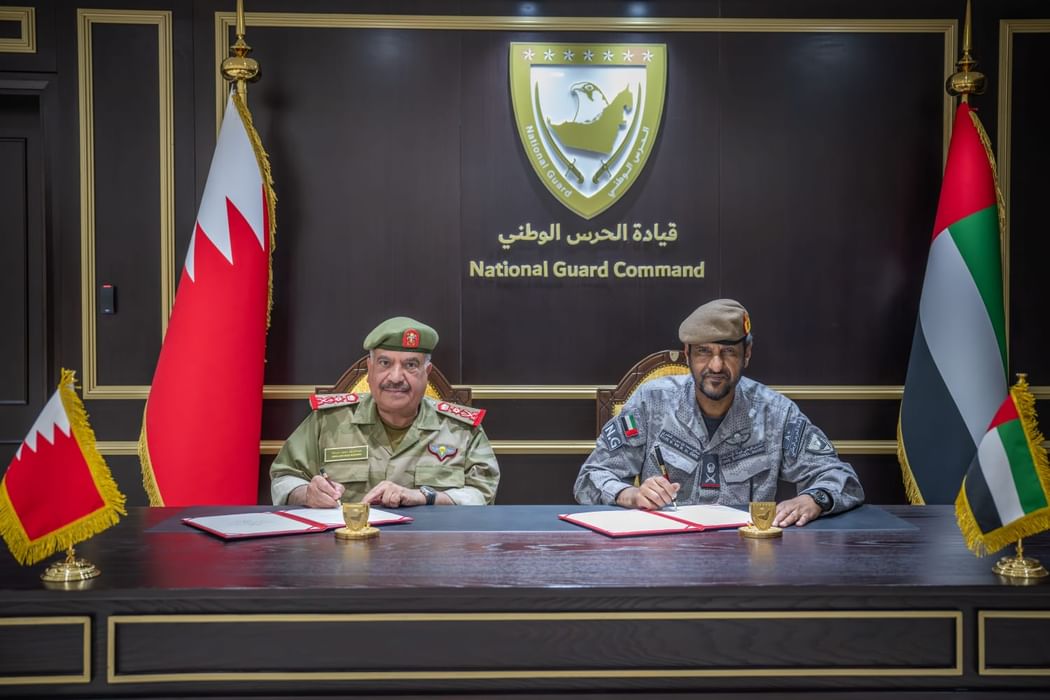 National Guard Commander receives Bahraini National Guard Director