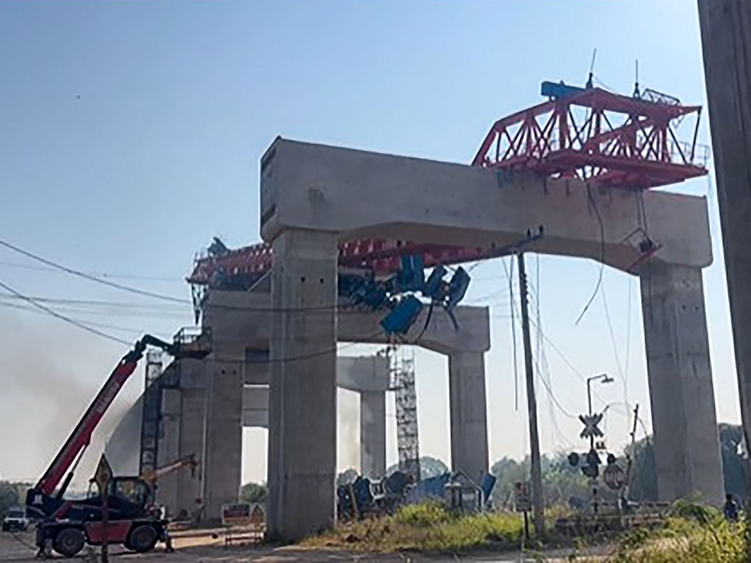 At least 22 dead after crane collapses onto train in Thailand