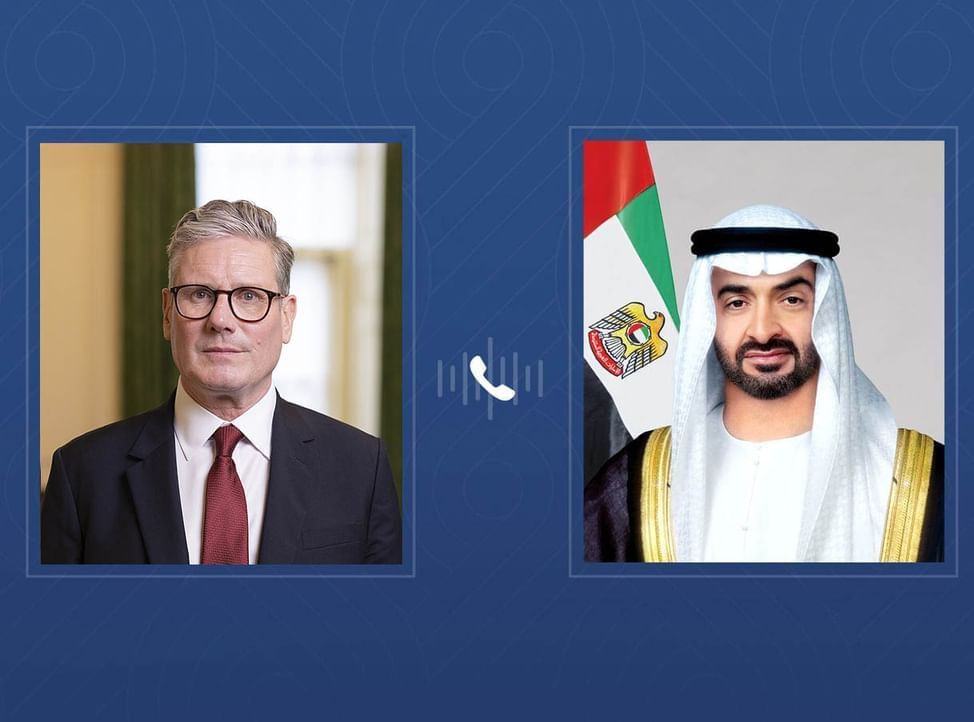 UAE President receives phone call from UK Prime Minister