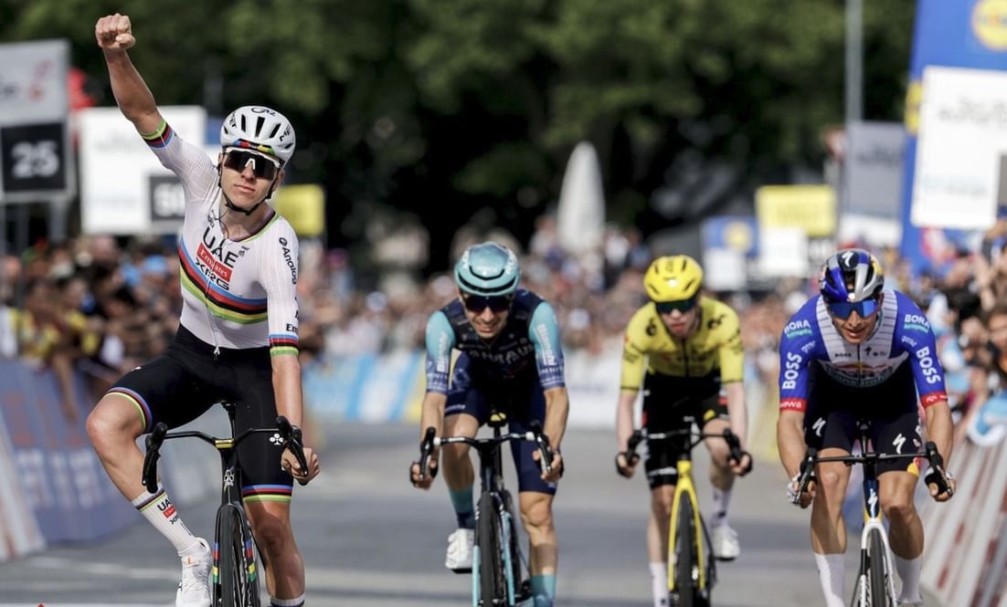 UAE Team Emirates-XRG's Pogačar storms to victory in stage 1 of Tour de Romandie