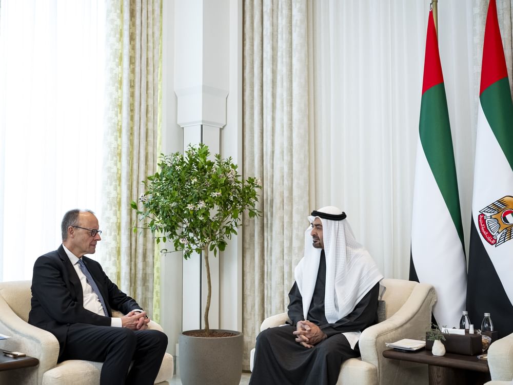 UAE President and German Chancellor discuss bilateral ties and witness exchange of MoUs