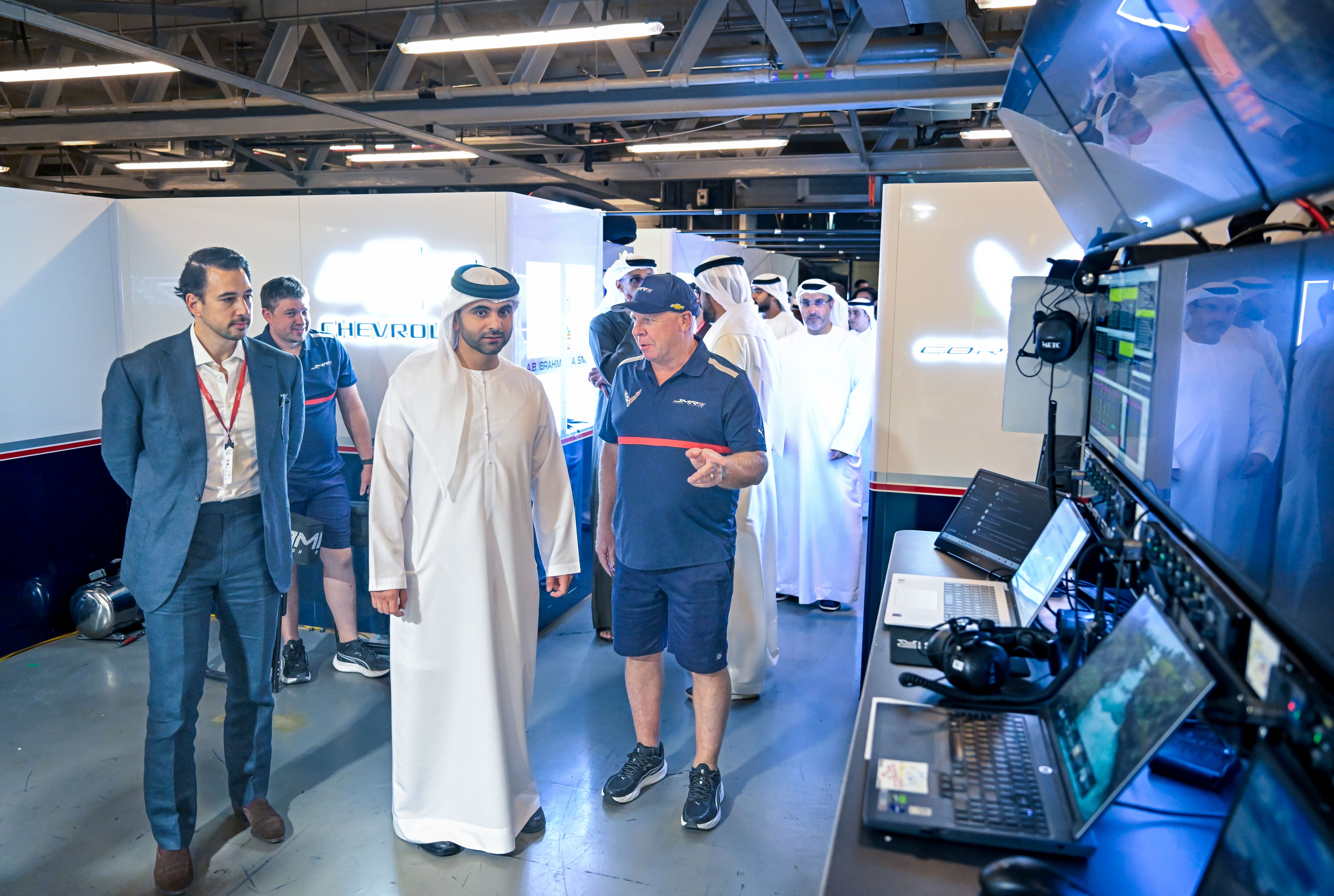 Mansoor bin Mohammed attends third round of Asian Le Mans Series at Dubai Autodrome