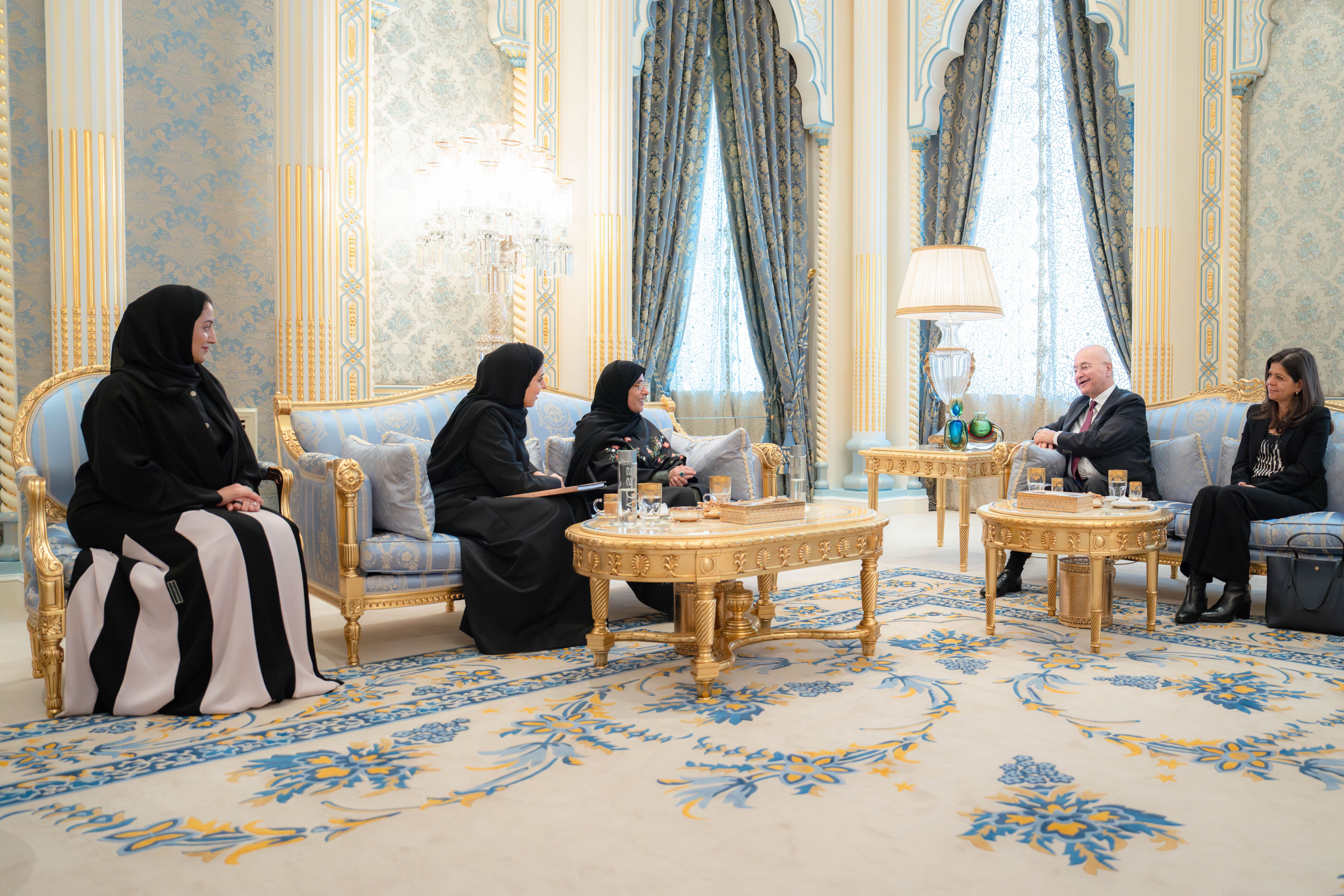 Jawaher Al Qasimi receives newly-appointed UN High Commissioner for Refugees