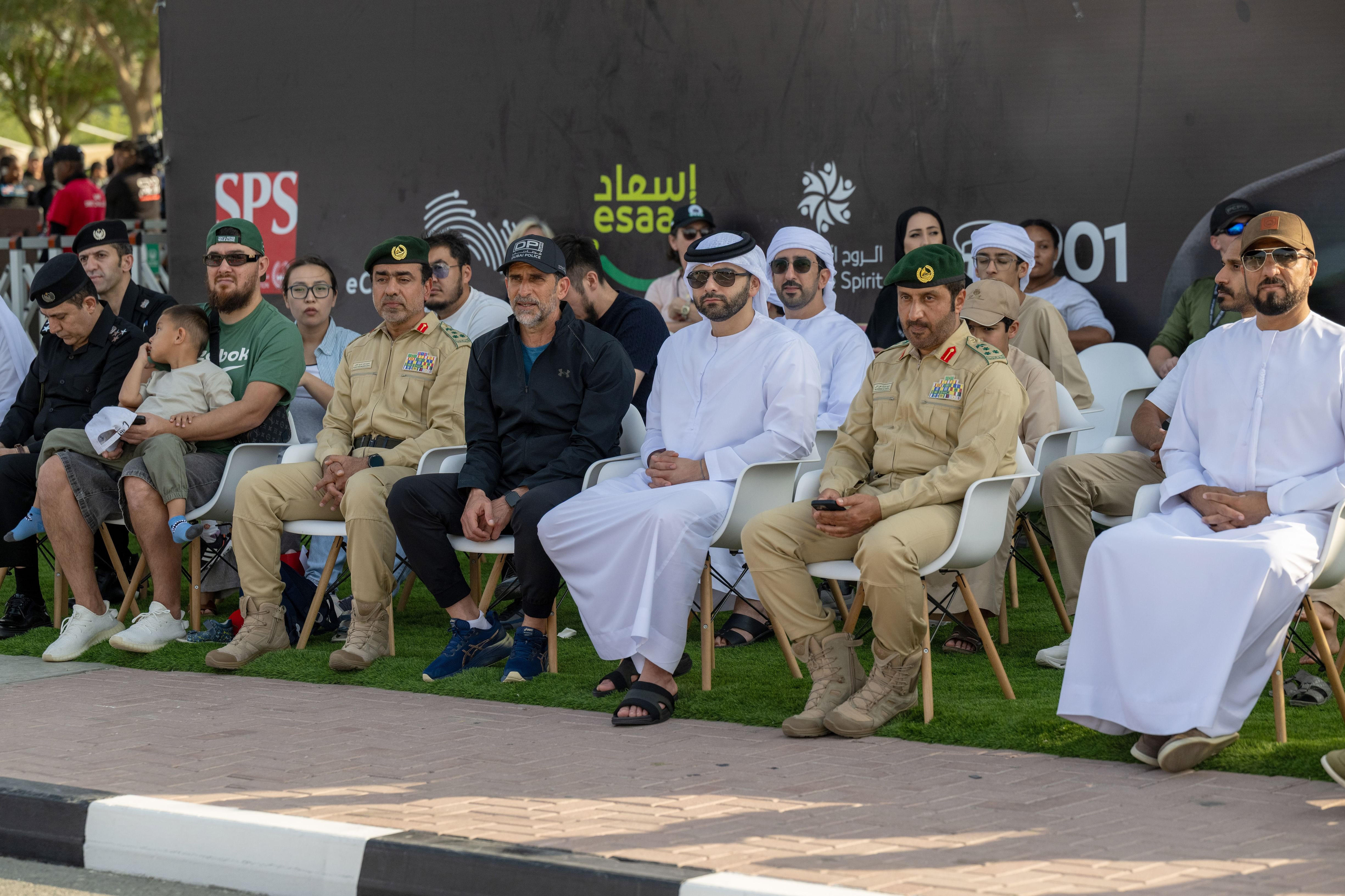 Mansoor bin Mohammed attends Day 2 of UAE SWAT Challenge 2026