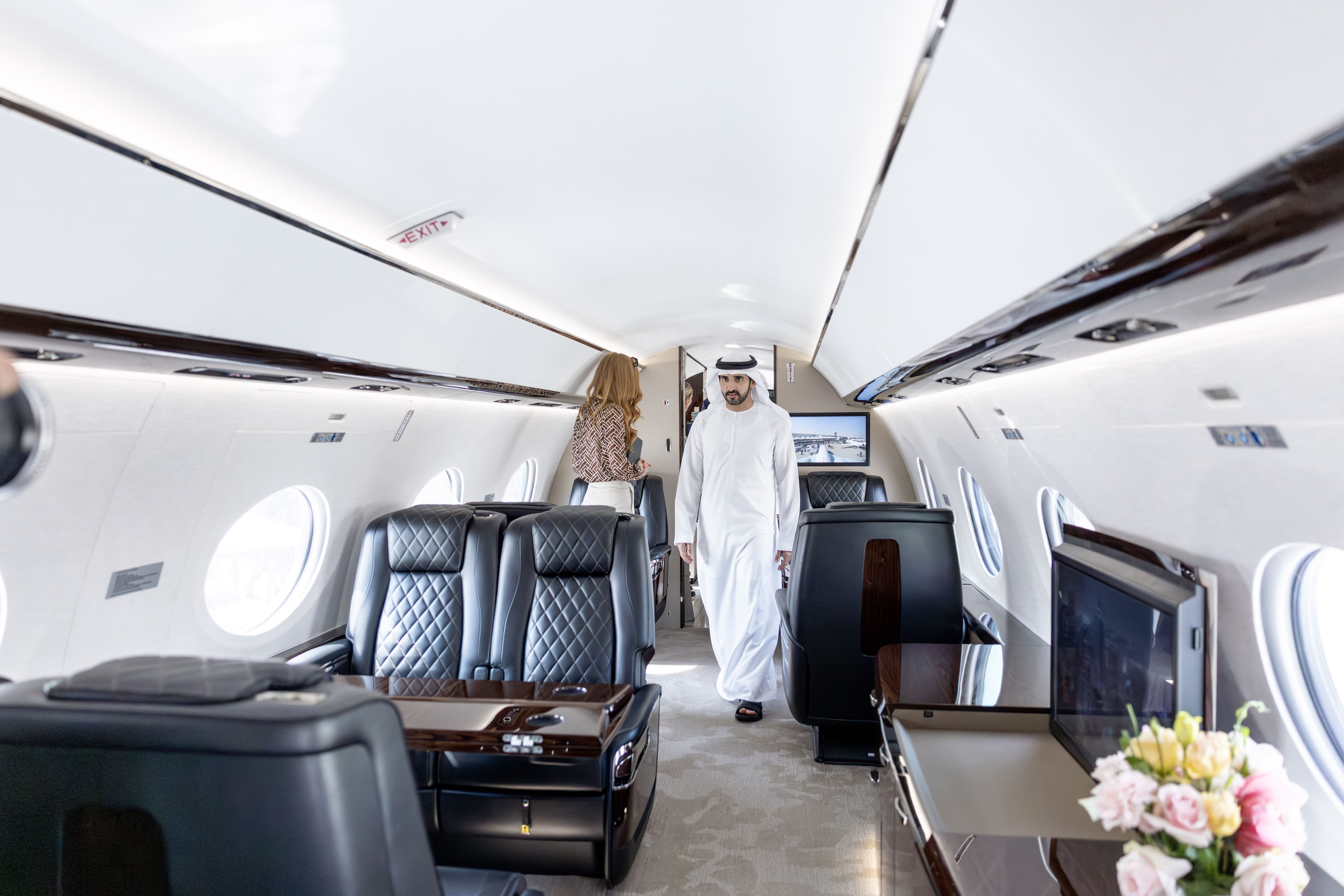 Hamdan bin Mohammed tours Dubai Air2025