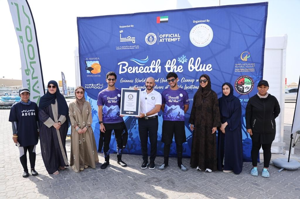 Ma’an's 'Beneath the Blue – Underwater Cleanup’ initiative earns Guinness World Records