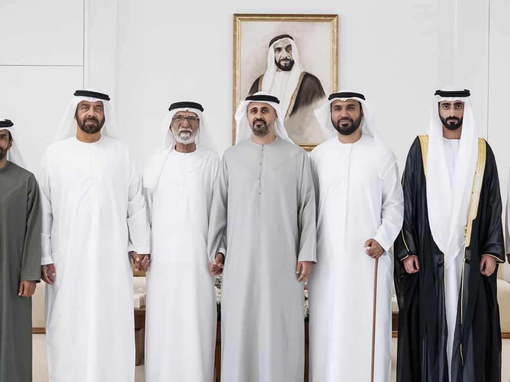 Theyab bin Mohamed bin Zayed attends Mohammed Ali Alblooshi wedding reception