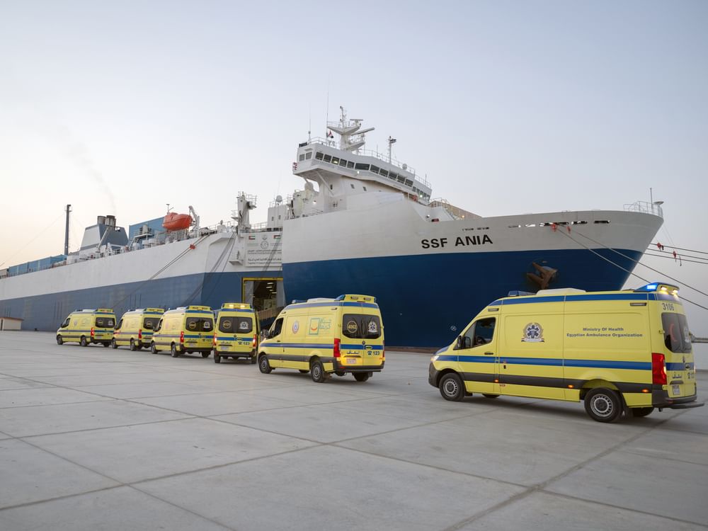 UAE Floating Hospital receives 6 new cases from Gaza in 24 hours, total reaches 22 in less than week