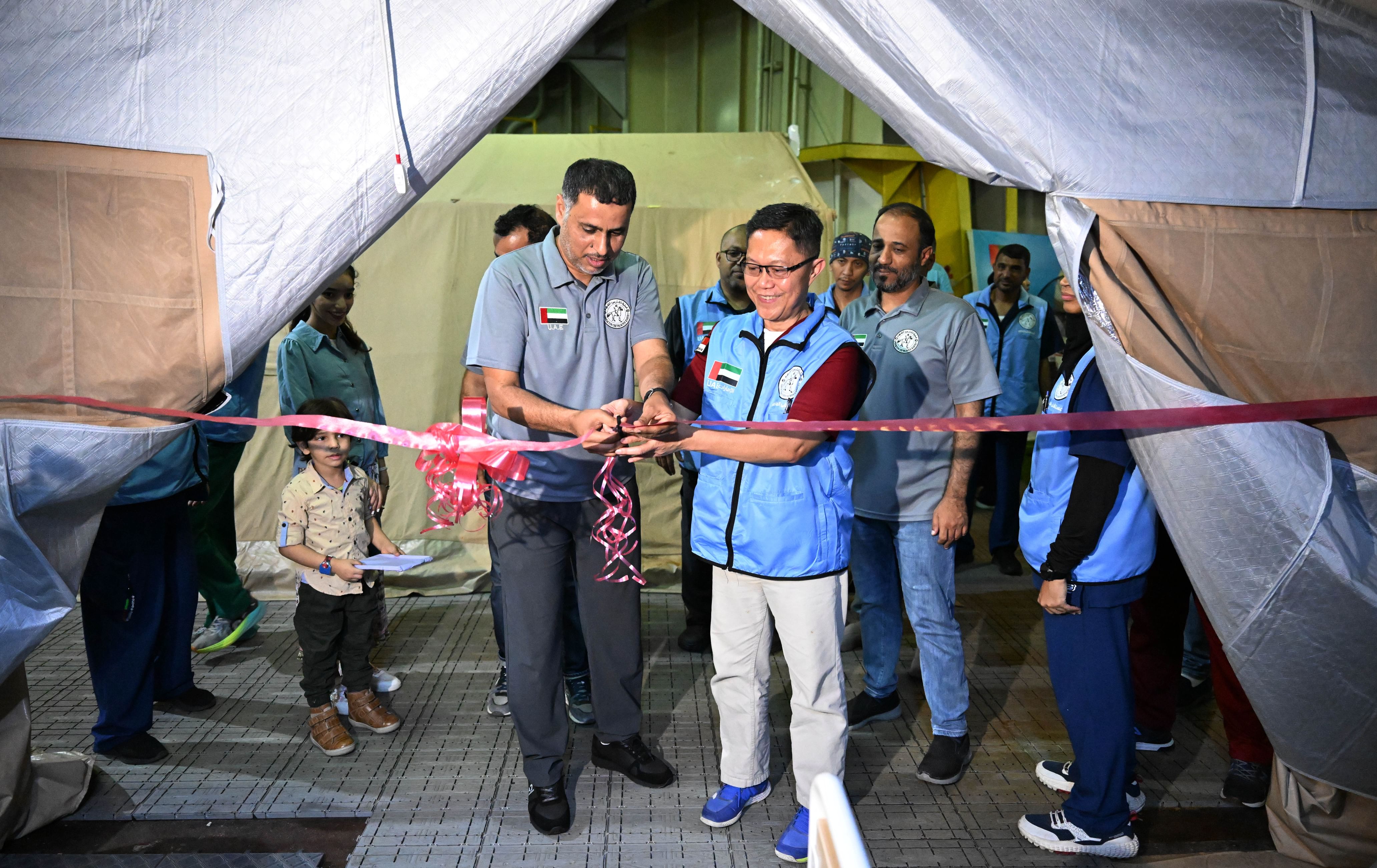 Operation Chivalrous Knight 3: UAE Floating Hospital in Al Arish opens physiotherapy department