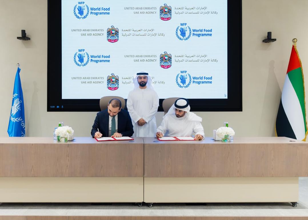 UAE signs cooperation agreement with UN World Food Programme to support humanitarian efforts in Sudan