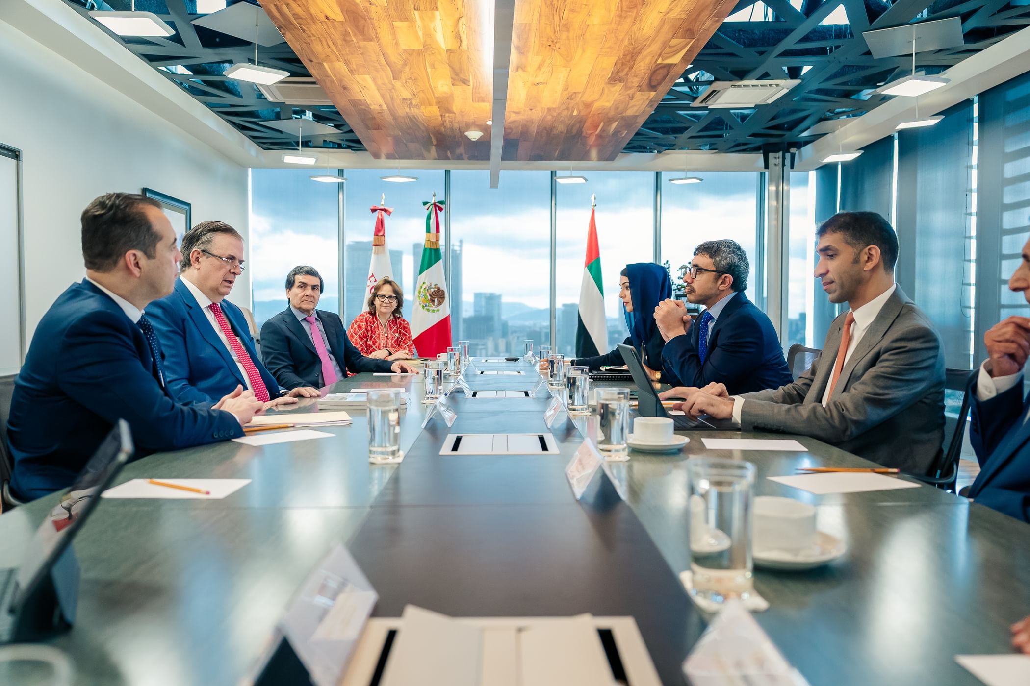 Abdullah bin Zayed meets Secretary of Economy of Mexico