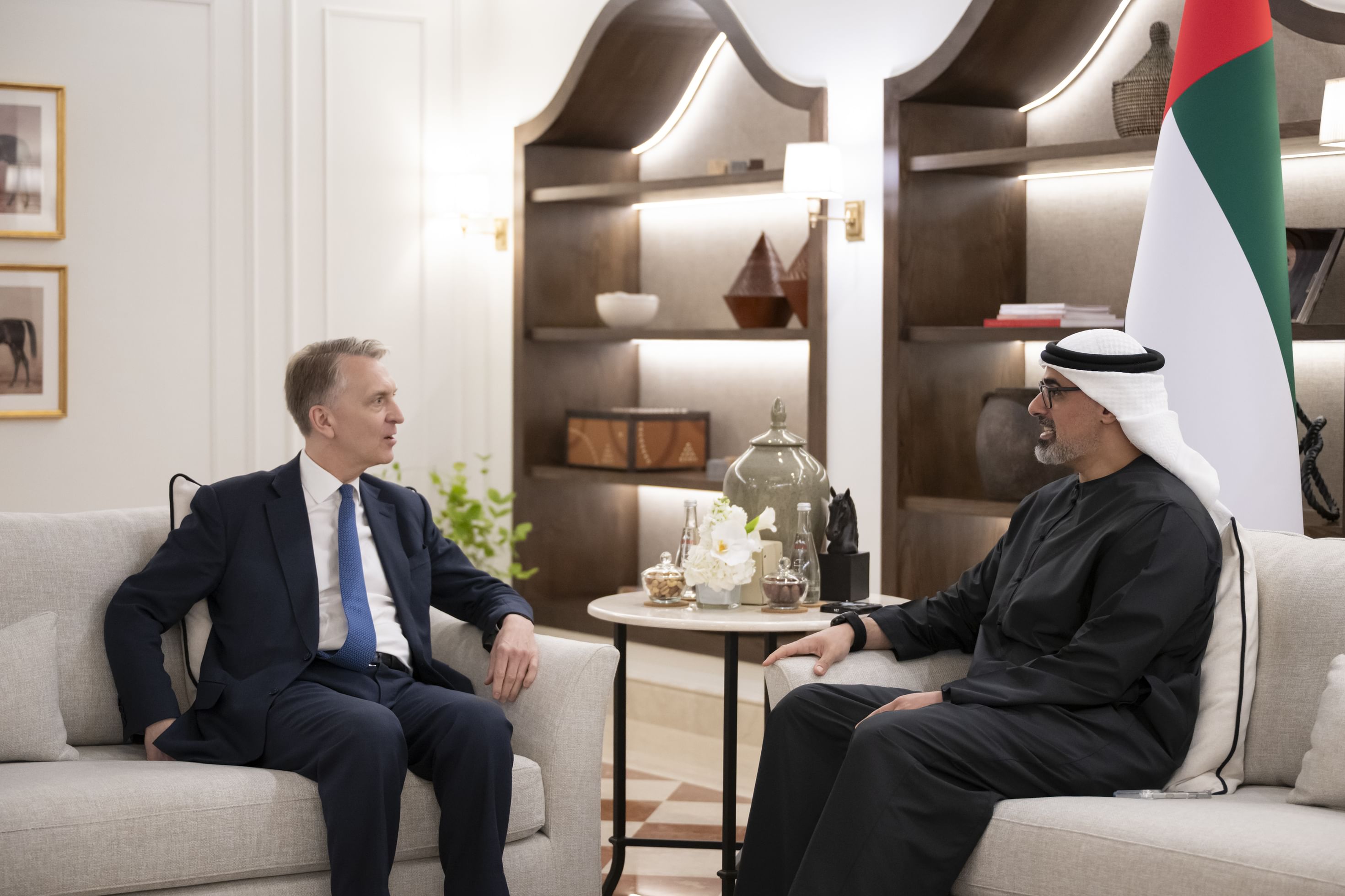 Khaled bin Mohamed bin Zayed meets executive management delegation from Brookfield Corporation