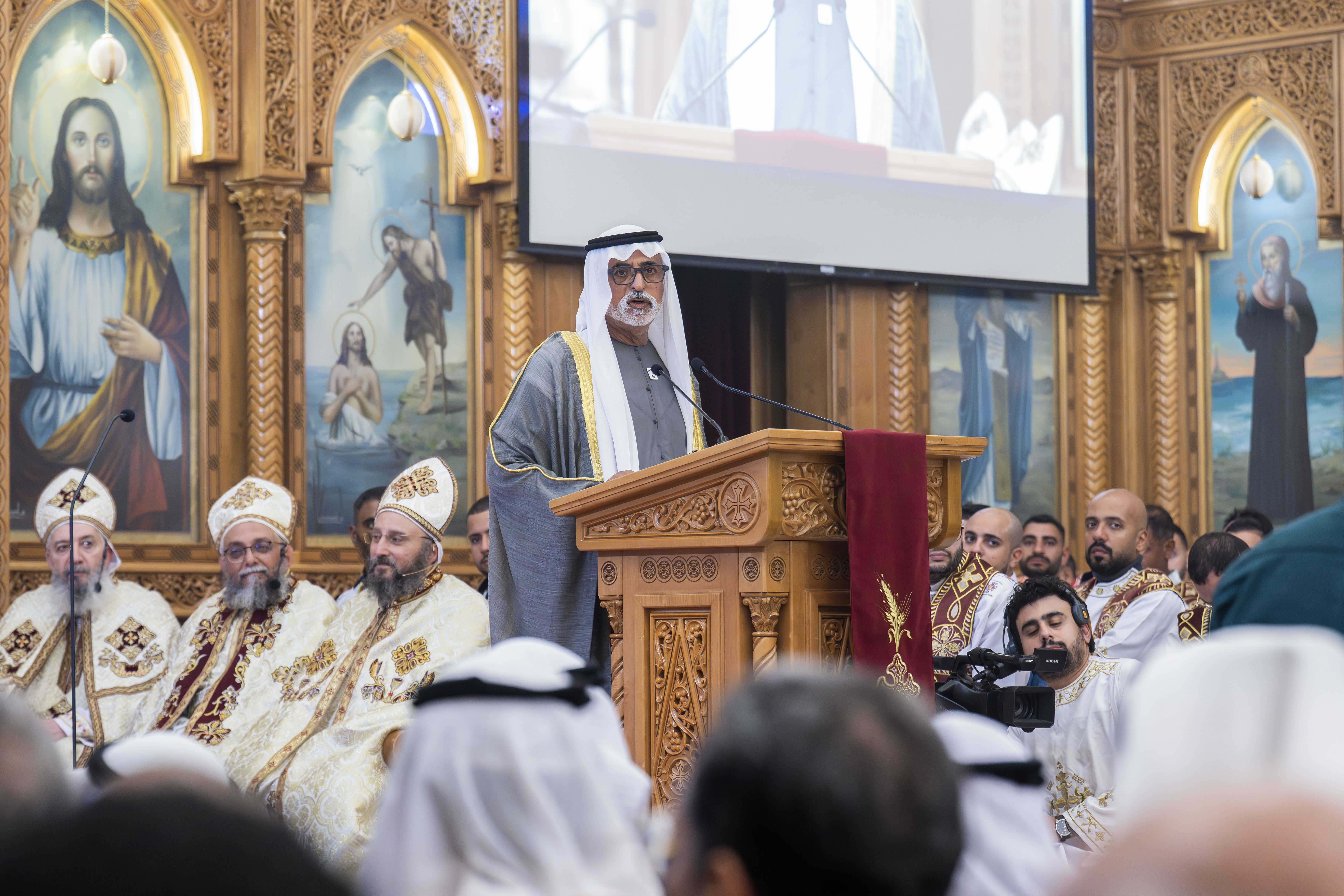 Nahyan bin Mubarak attends Christmas celebrations at Coptic Orthodox Church in Abu Dhabi