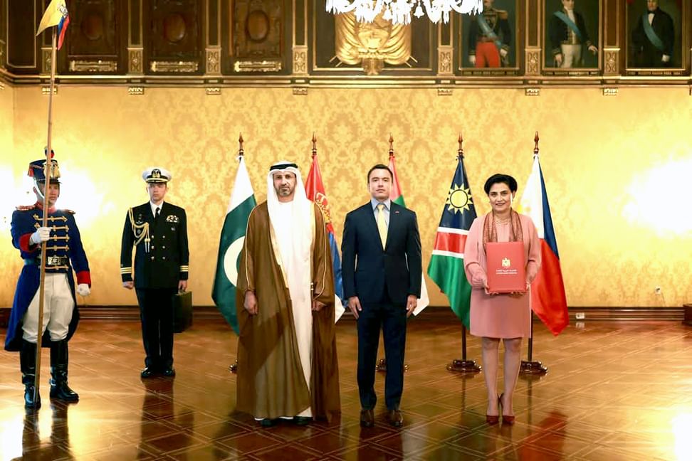 UAE Ambassador presents credentials to President of Ecuador