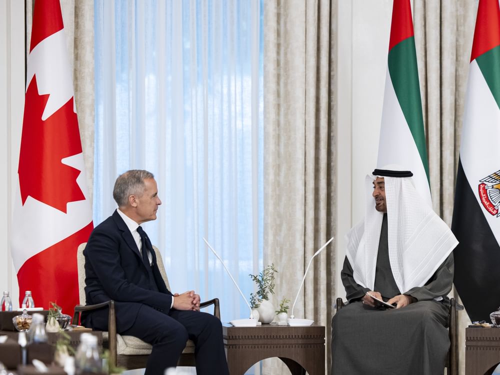 UAE President, Canadian Prime Minister discuss bilateral ties, witness signing of agreement to promote investment