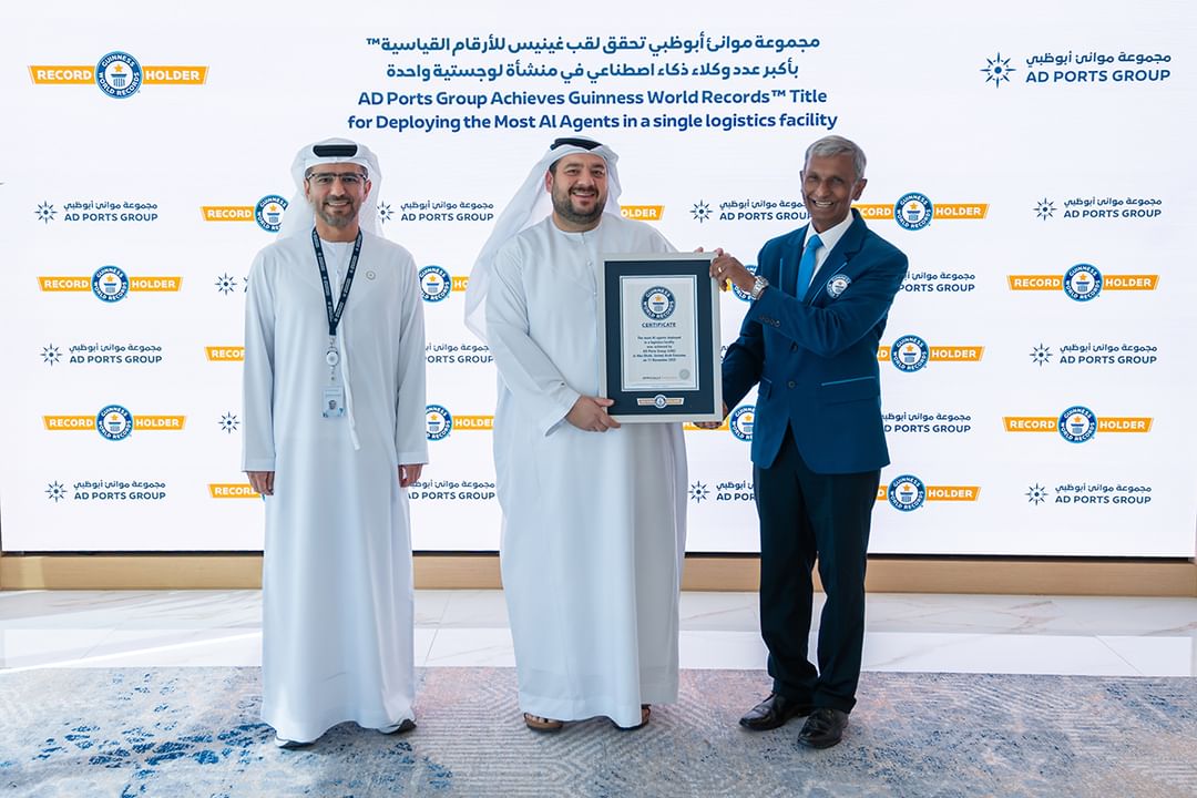 AD Ports Group achieves Guinness World Records Title for deploying most AI agents in single logistics facility