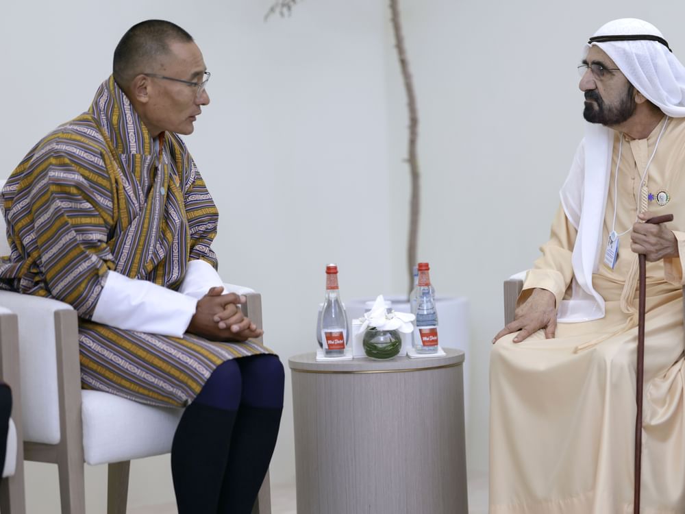 Mohammed bin Rashid meets with Prime Minister of Bhutan at World Governments Summit 2026