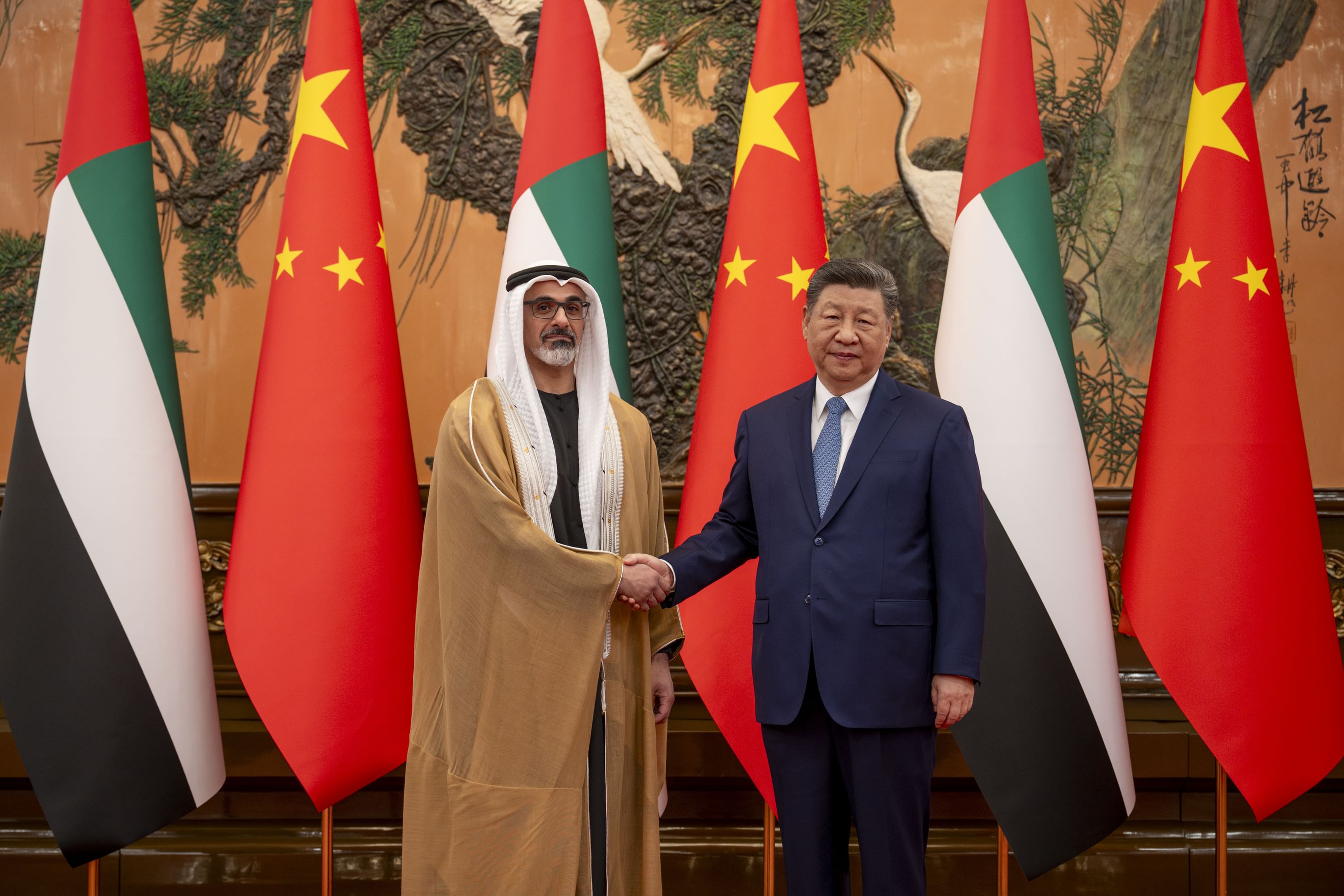 President of People’s Republic of China receives Crown Prince of Abu Dhabi