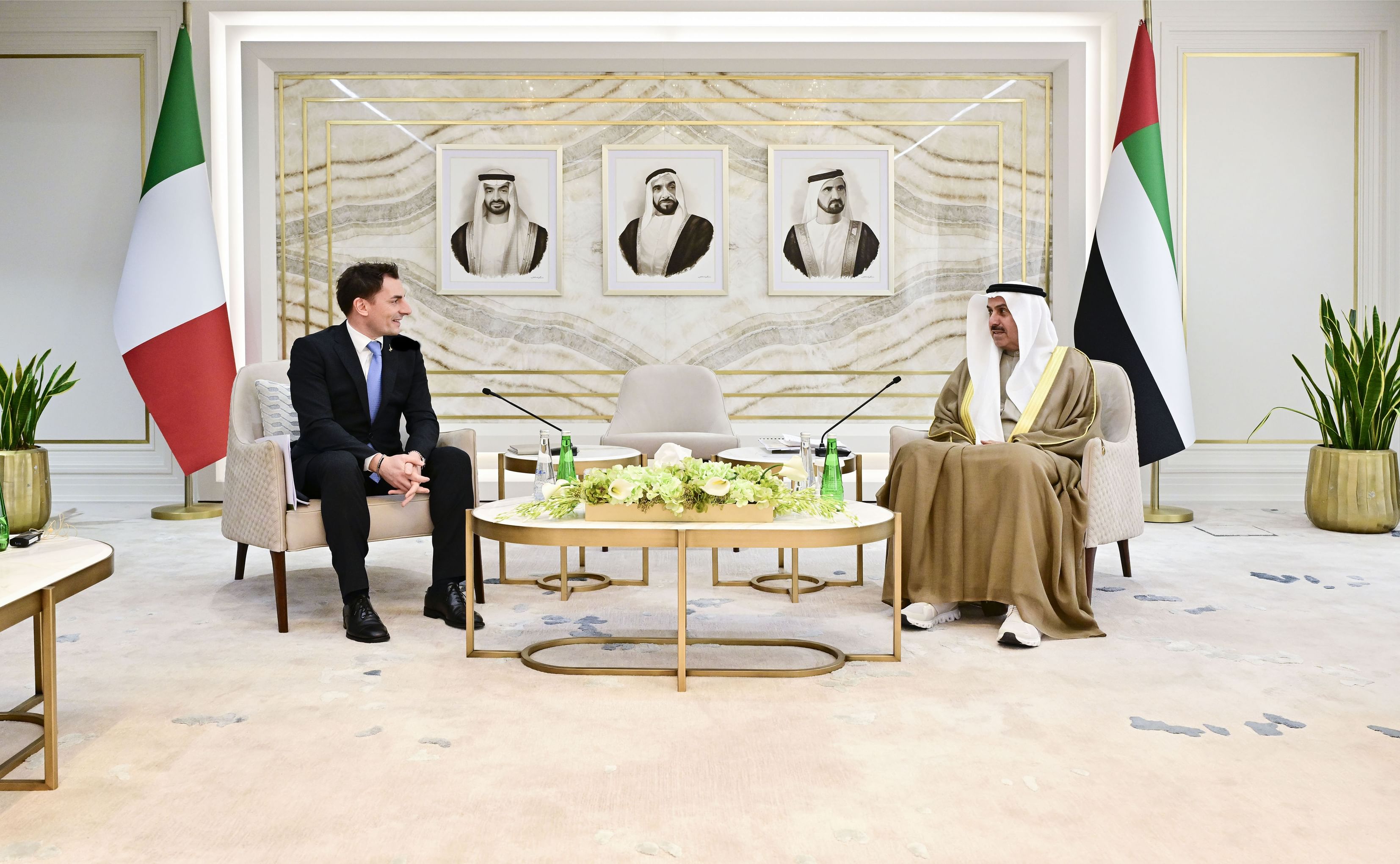 Saqr Ghobash receives president of Italian parliamentary climate commission