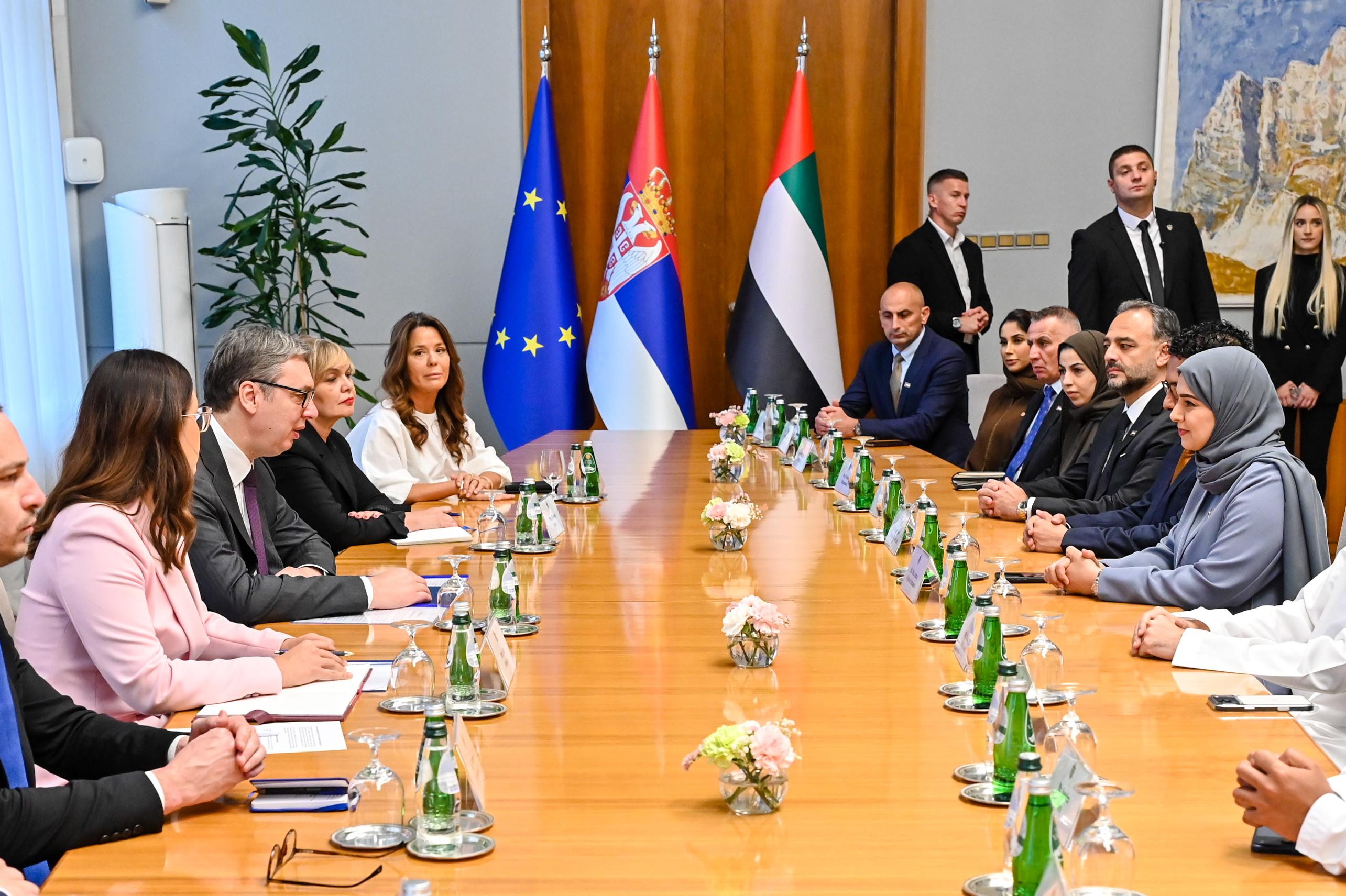 Amna Al Dahak Meets President of the Republic of Serbia to Discuss Strategic Partnership in Advancing Sustainable Food Security