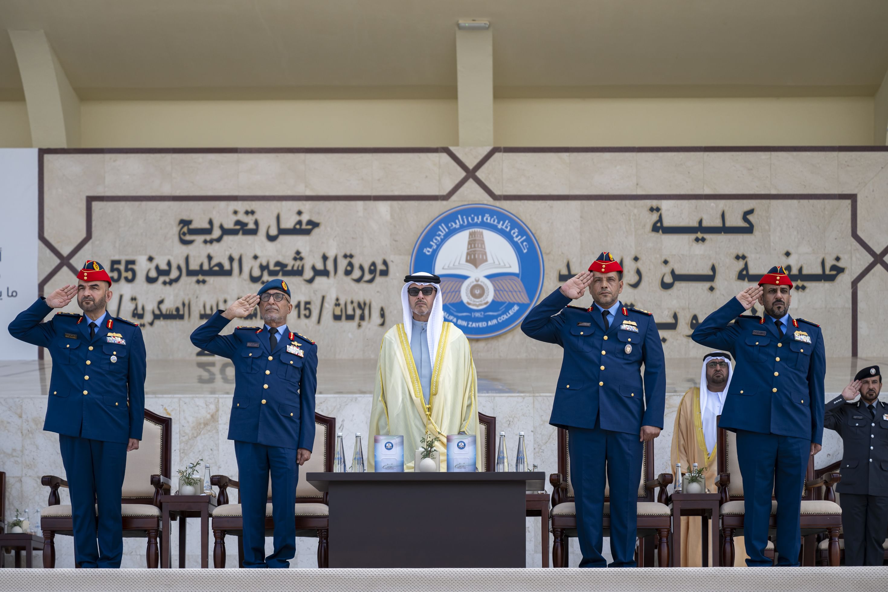 Hazza bin Zayed attends graduation ceremony at Khalifa bin Zayed Air College