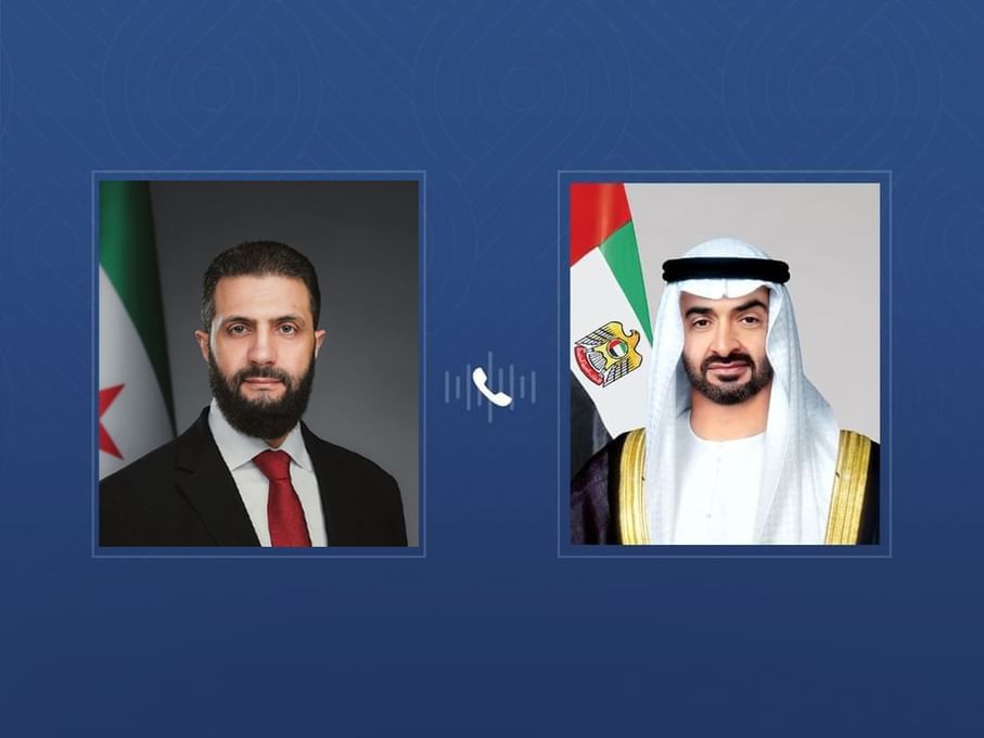 UAE and Syrian Presidents discuss cooperation and regional developments