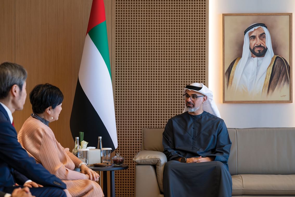 Crown Prince of Abu Dhabi receives Governor of Tokyo