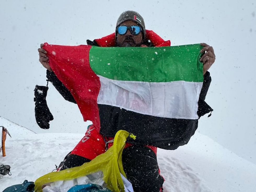Emirati Saeed Al Memari becomes first Arab to climb world's third highest peak