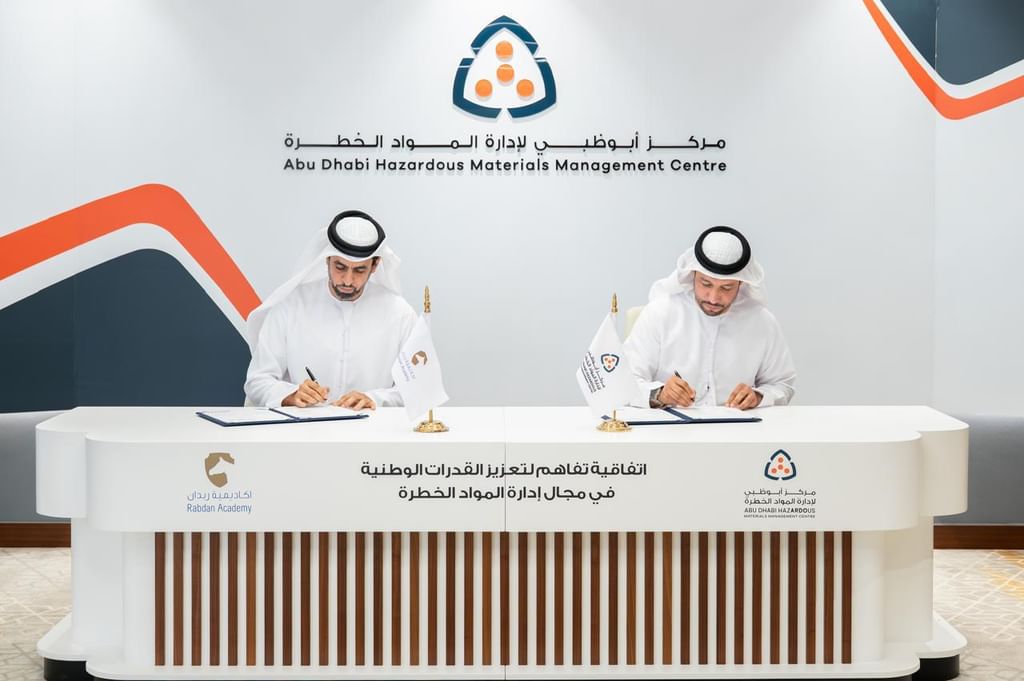 Abu Dhabi Hazardous Materials Management Centre, ‘Rabdan’ sign MoU to strengthen national capabilities