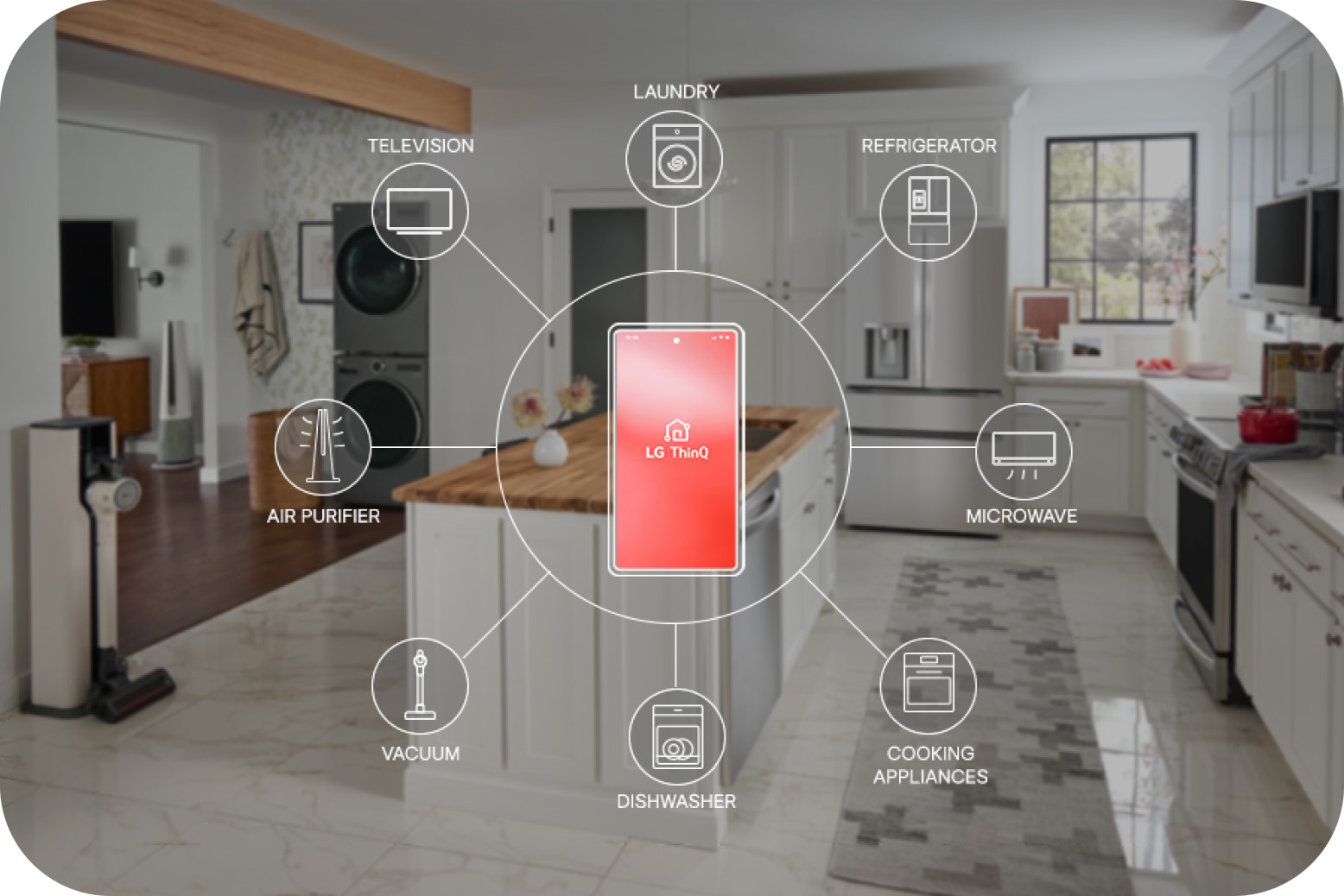 Experience the future of home at your fingertips and unlock smart living with LG ThinQ 