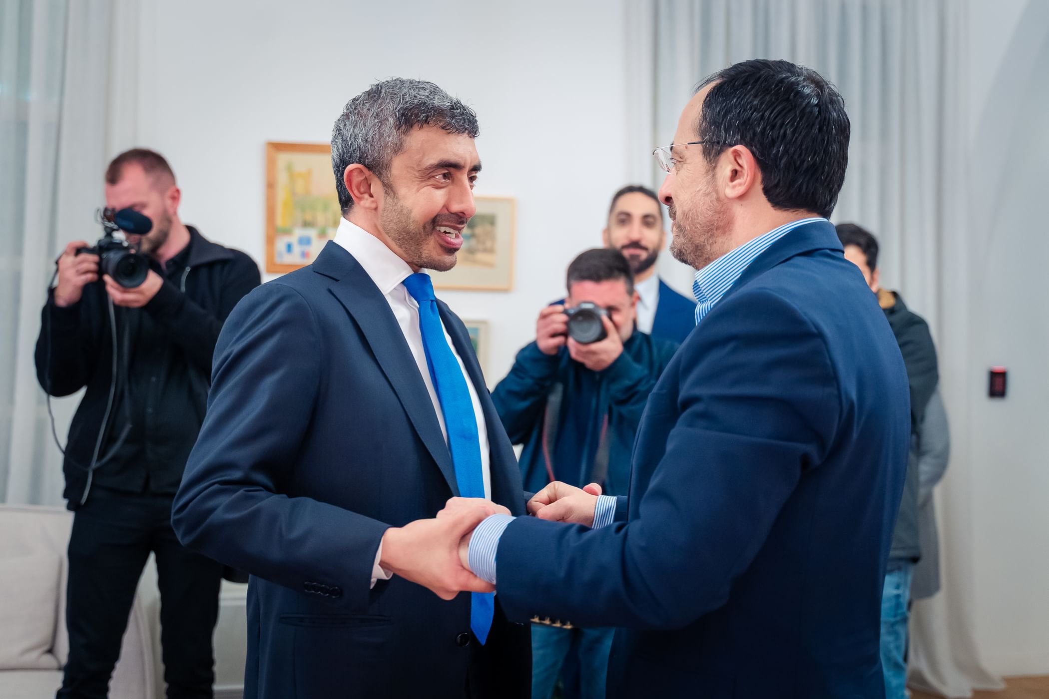 President of Cyprus receives Abdullah bin Zayed, reviews strategic ties, regional developments