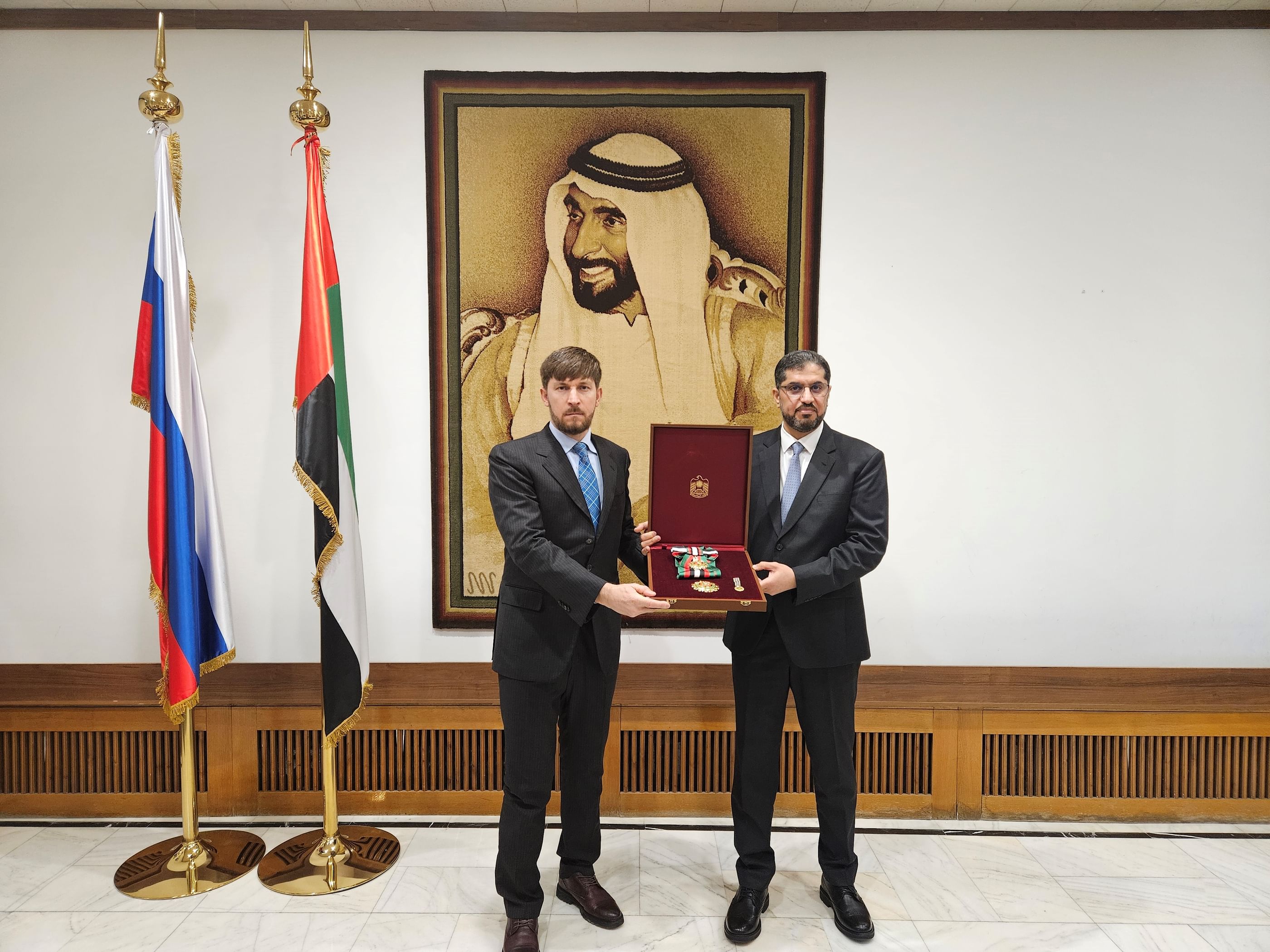 UAE Ambassador confers ‘Zayed the Second Medal’ on Russian Federation’s Special Presidential Representative on Climate Issues