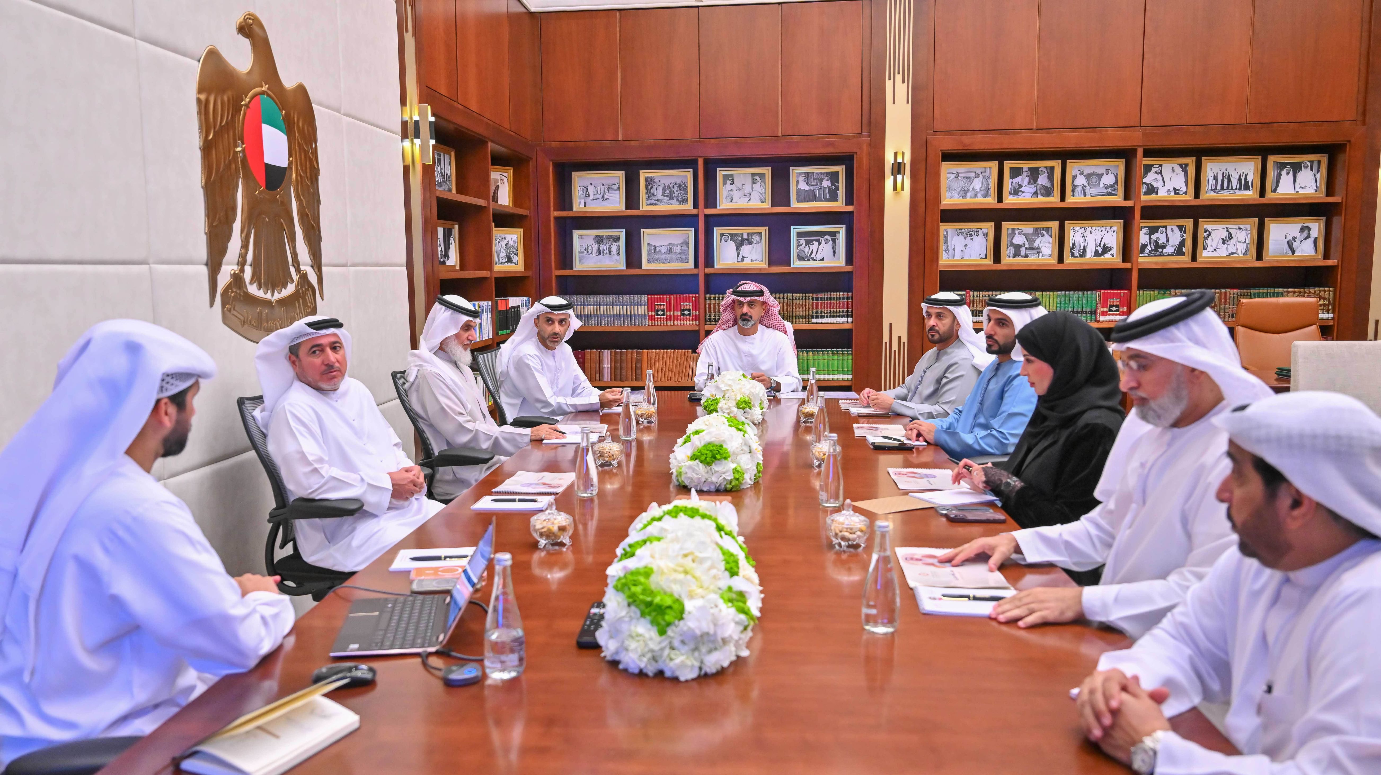 CP Ajman chairs Humaid bin Rashid Al Nuaimi Foundation Board meeting, reviews plans & initiatives