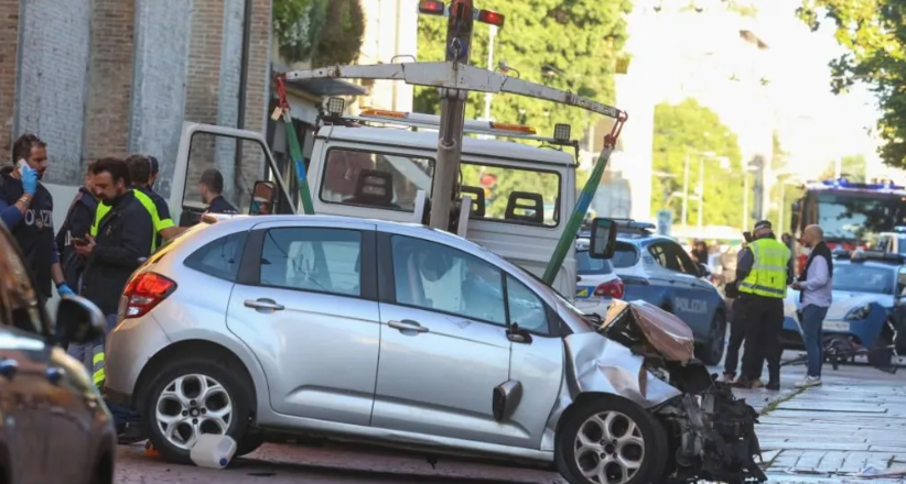 Eight people injured as car plows into Modena pedestrians in Italy