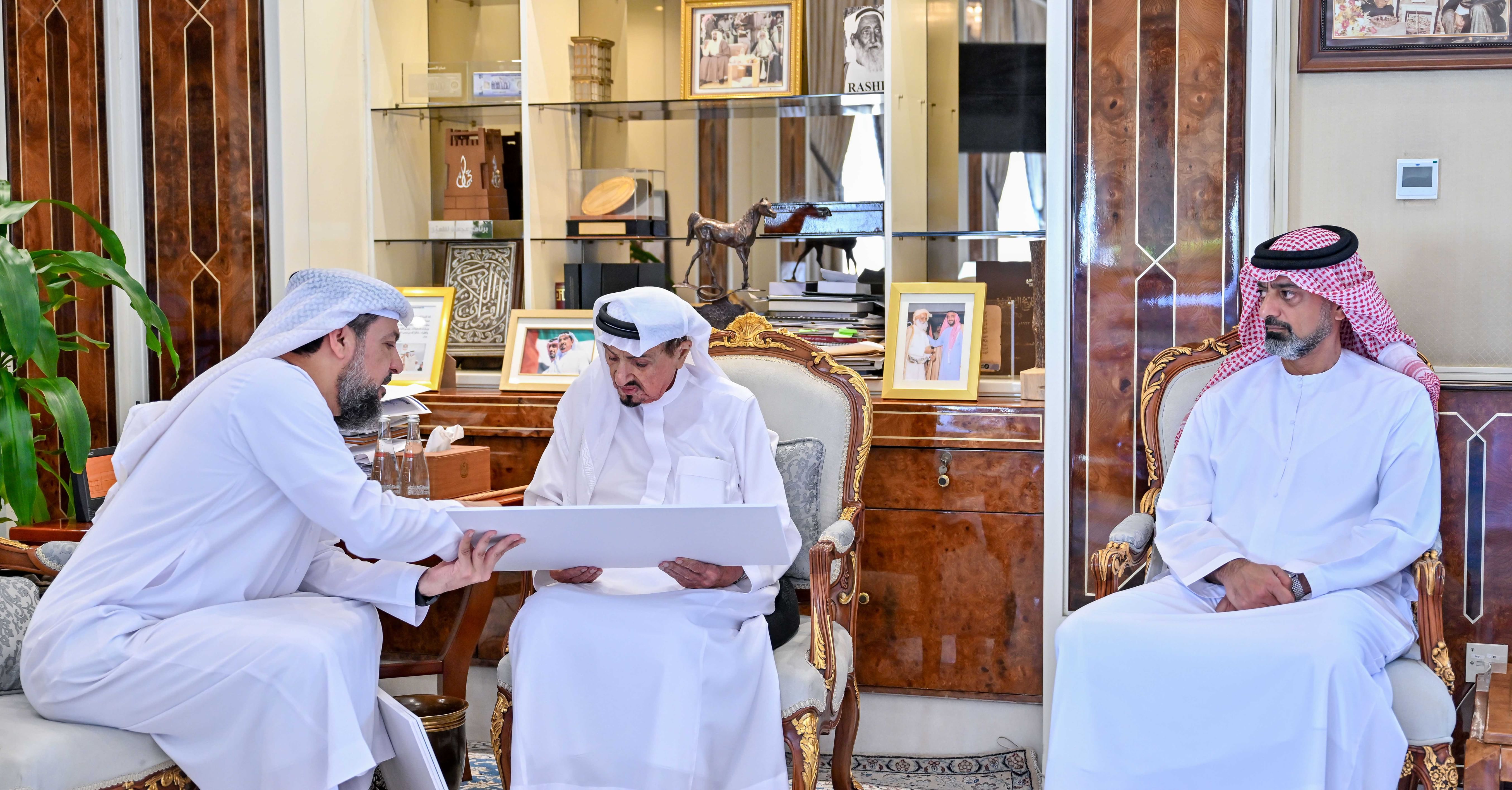Humaid bin Rashid reviews International Charity Organisation's achievements