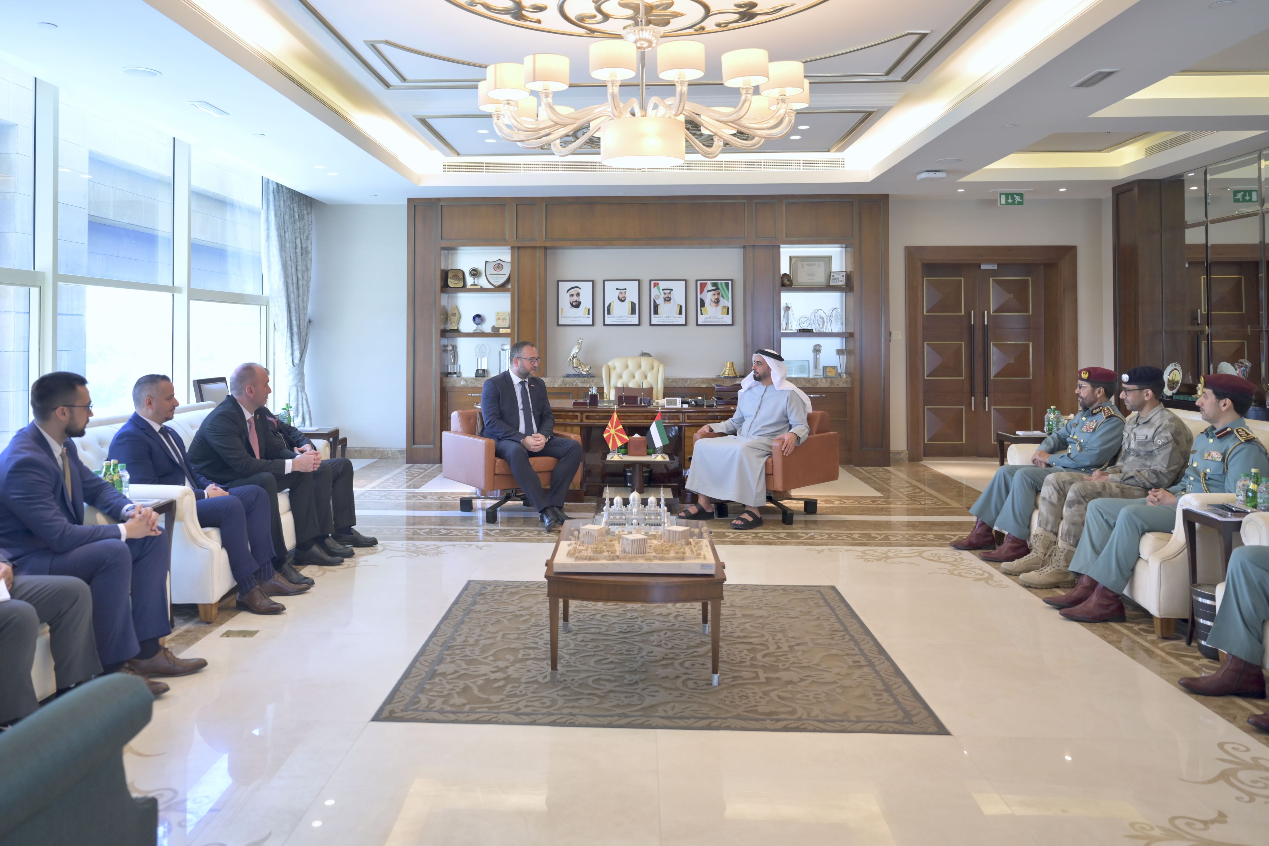 Saif bin Zayed meets with Macedonian Interior Minister