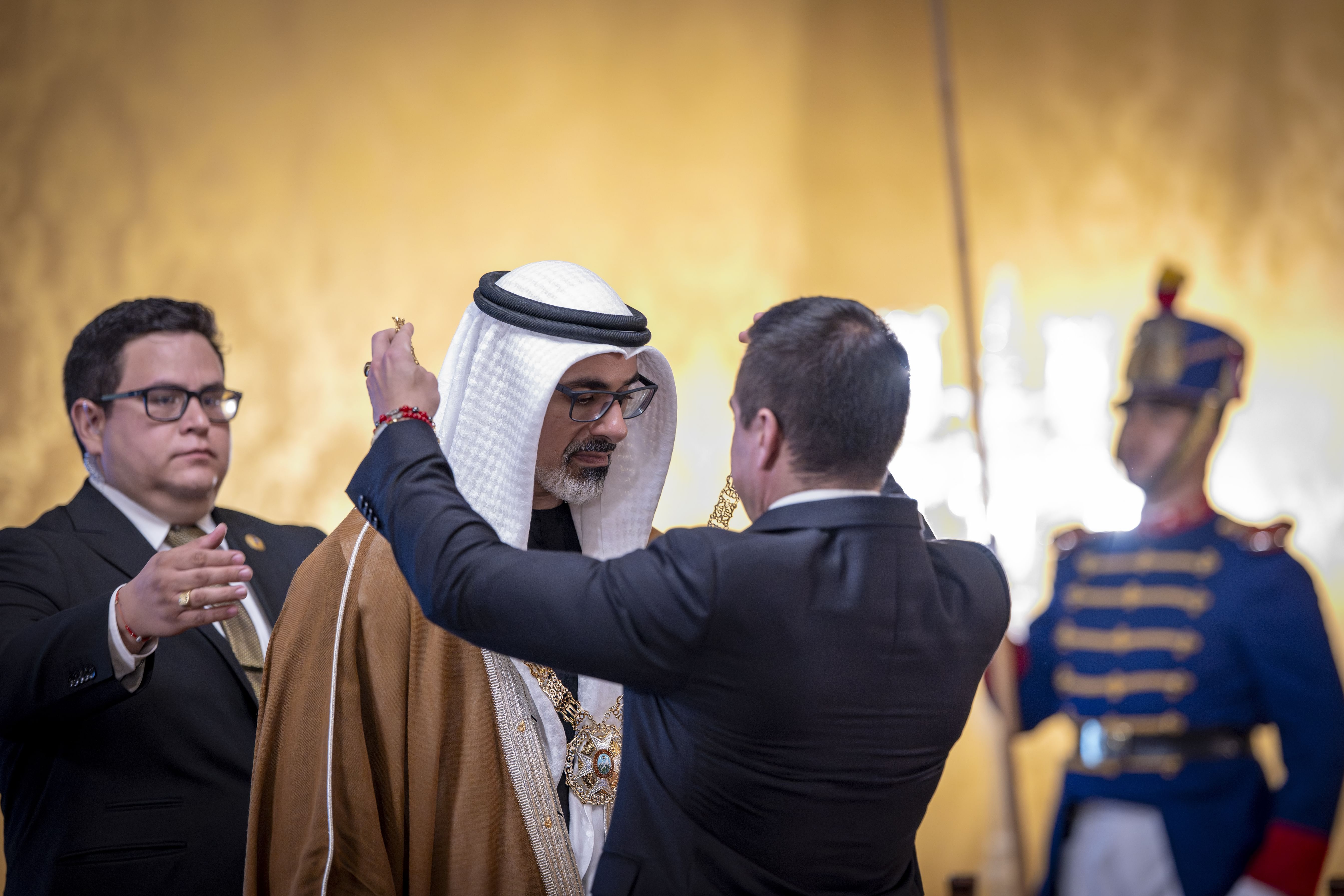 President of Ecuador honours Crown Prince of Abu Dhabi with National Order of Merit