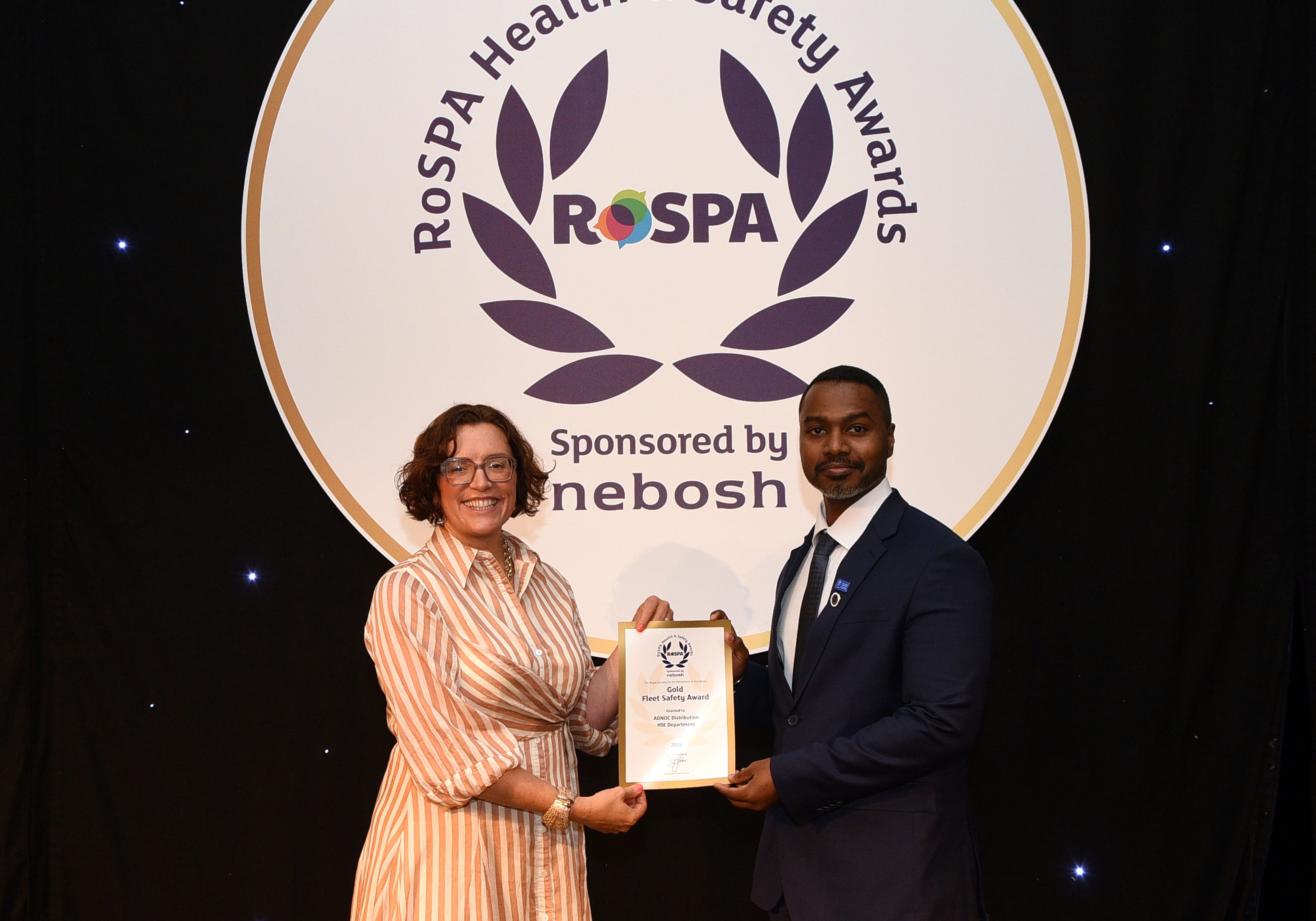 ADNOC Distribution wins RoSPA Gold Award for Fleet Safety