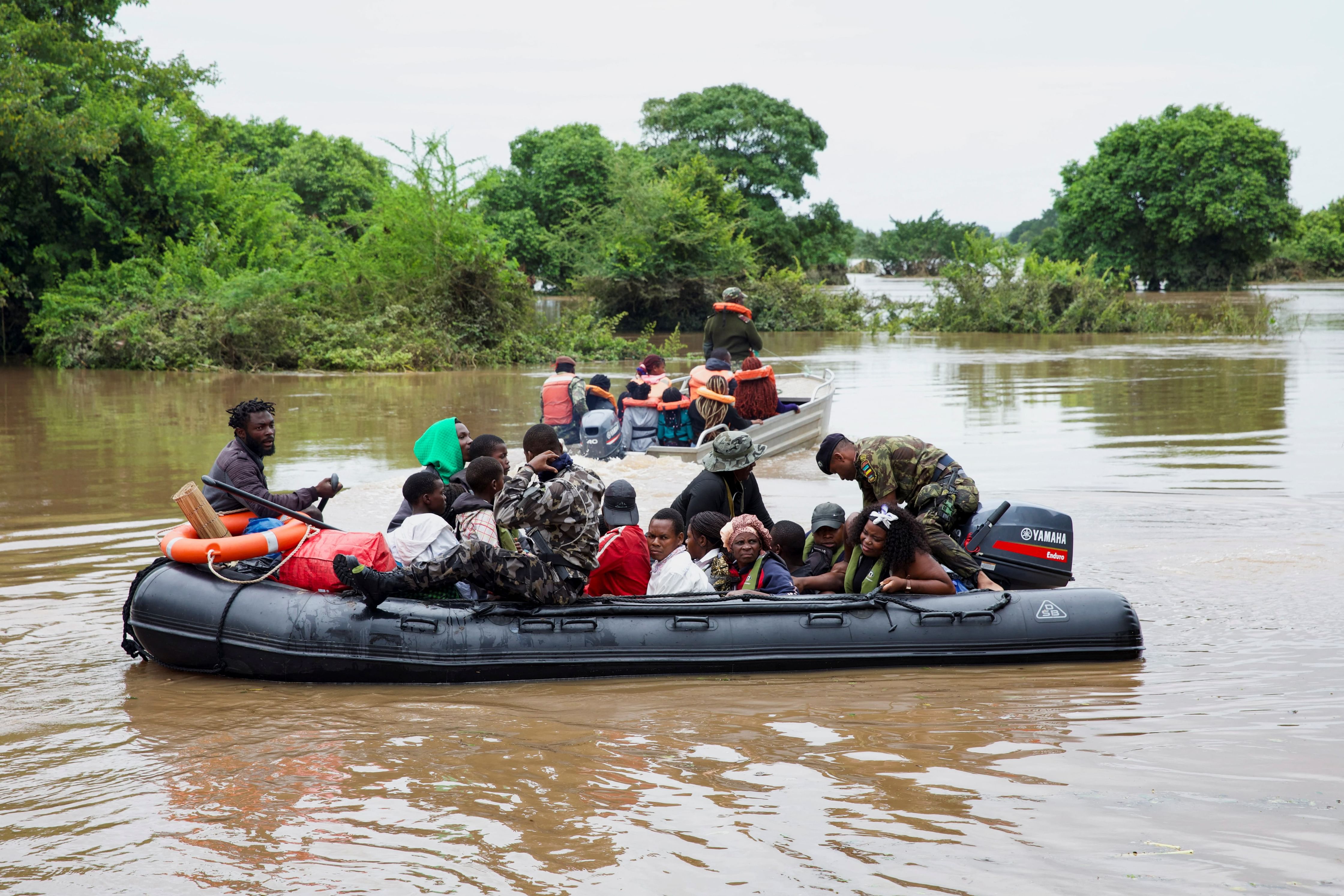 Floods push crocodiles into towns across Mozambique