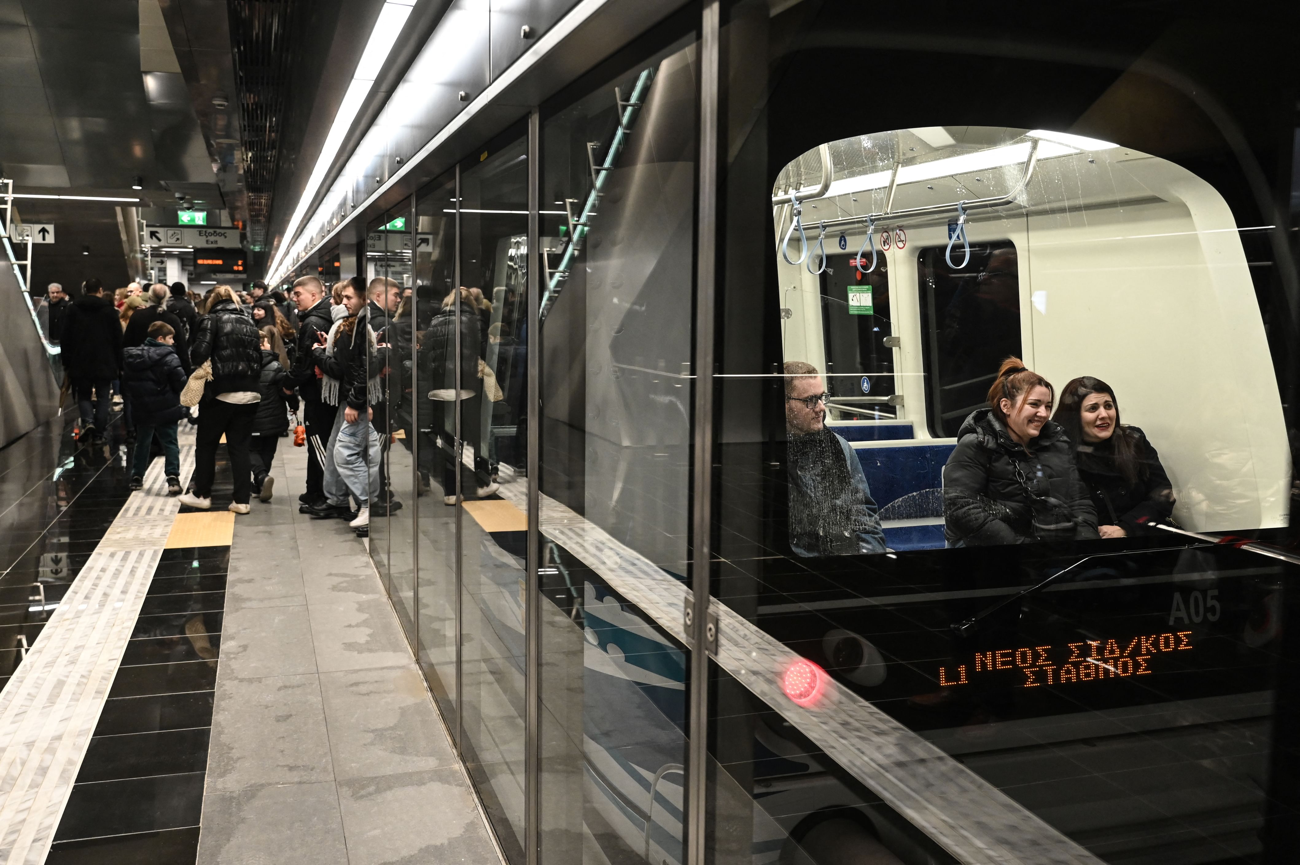 Greek city of Thessaloniki gets new metro system with driverless trains