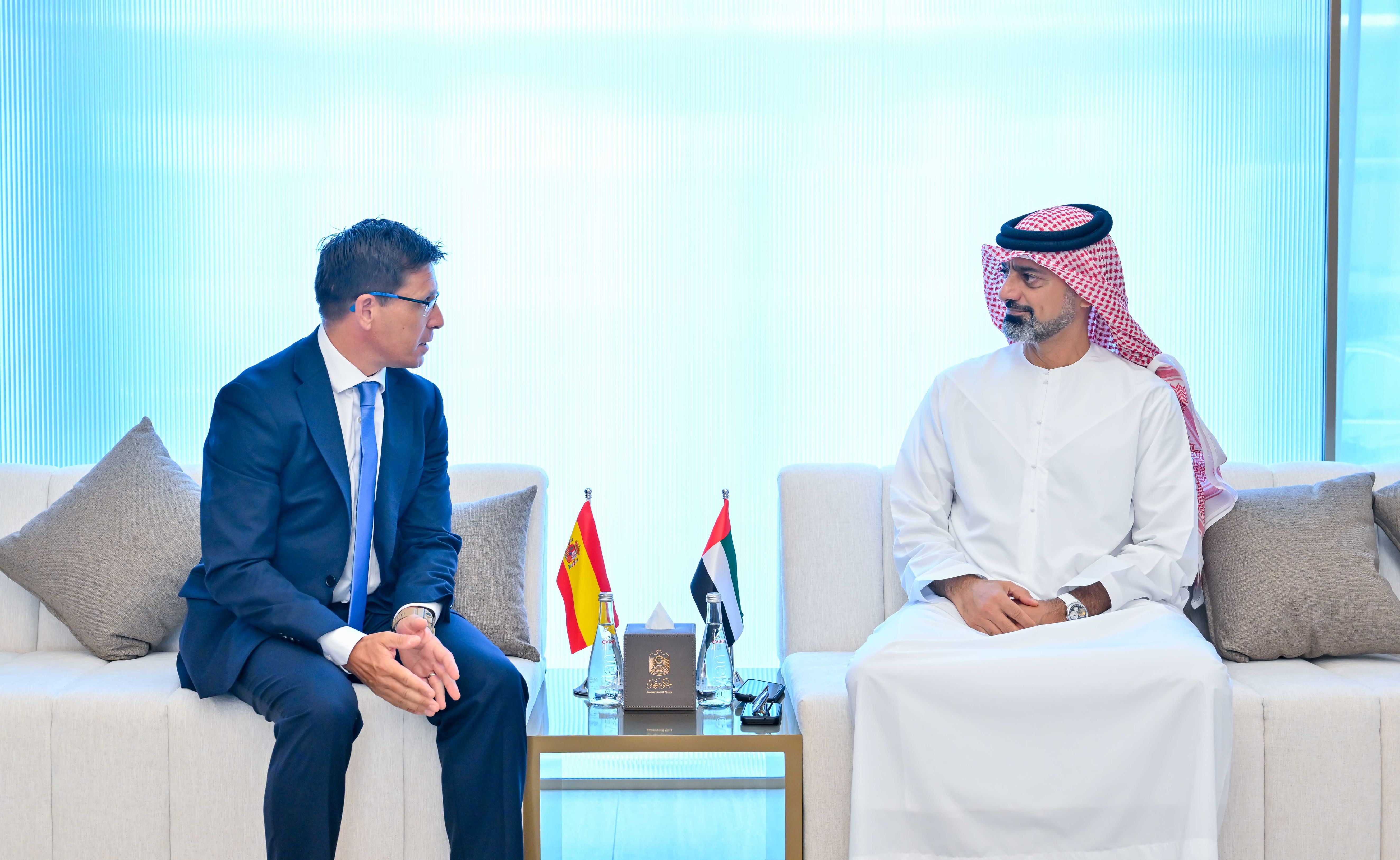 Ajman Crown Prince receives Ambassador of Spain