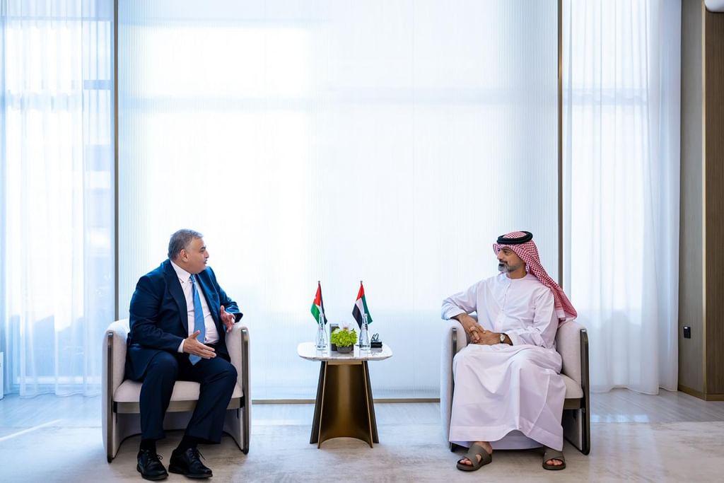 Ammar bin Humaid receives Jordanian ambassador