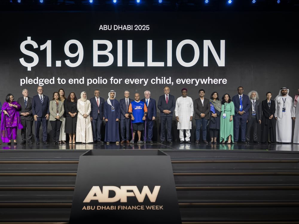 Global leaders pledge $1.9 billion in Abu Dhabi to end polio, protect children worldwide