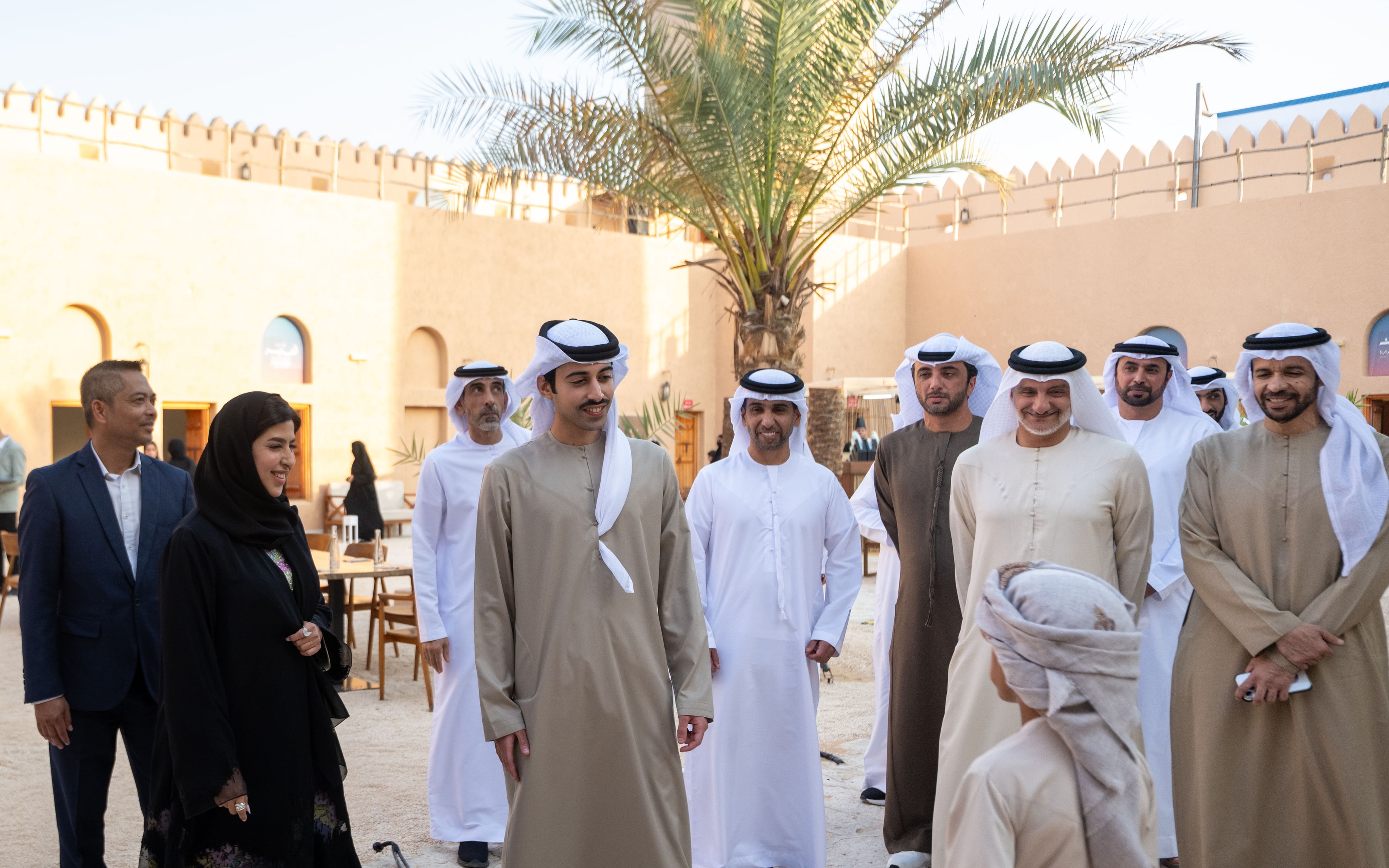 Yas bin Hamdan bin Zayed opens Al Ghadeer Emirati Crafts Project Pavilion at Liwa International Festival
