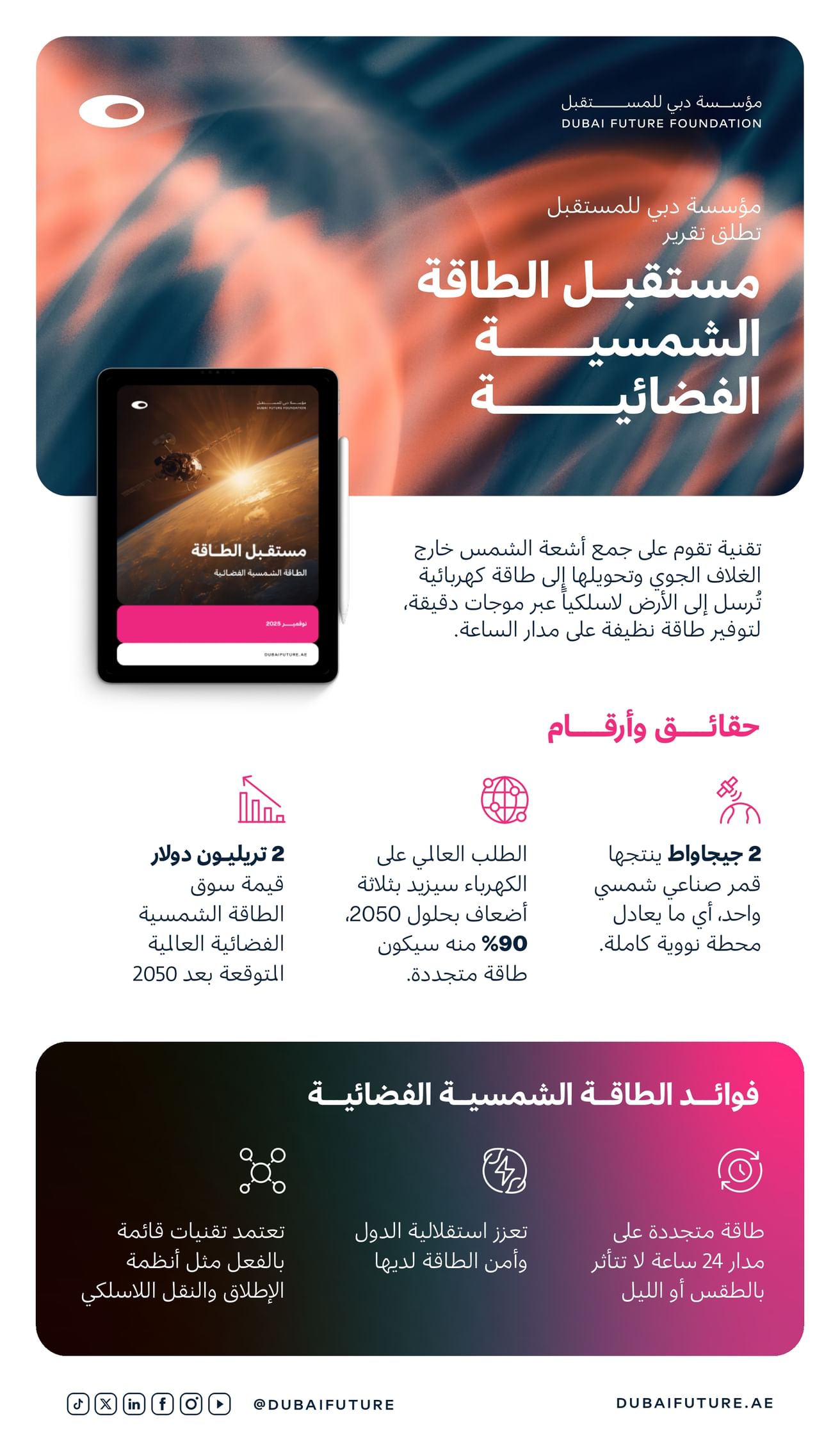 Dubai Future Foundation launches 'Future of Space Solar Power' report