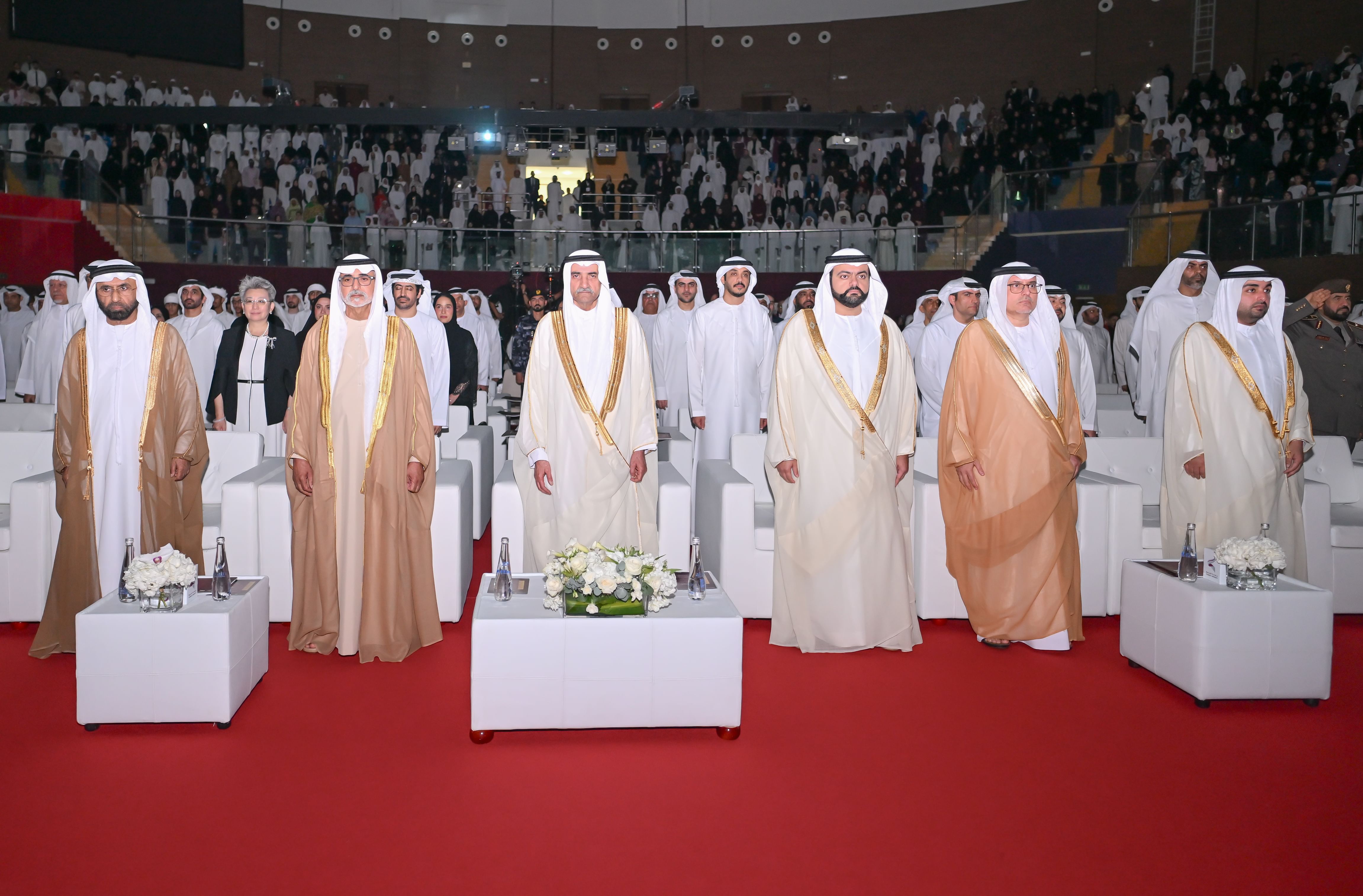 Hamad Al Sharqi attends graduation of 302 Fujairah University students