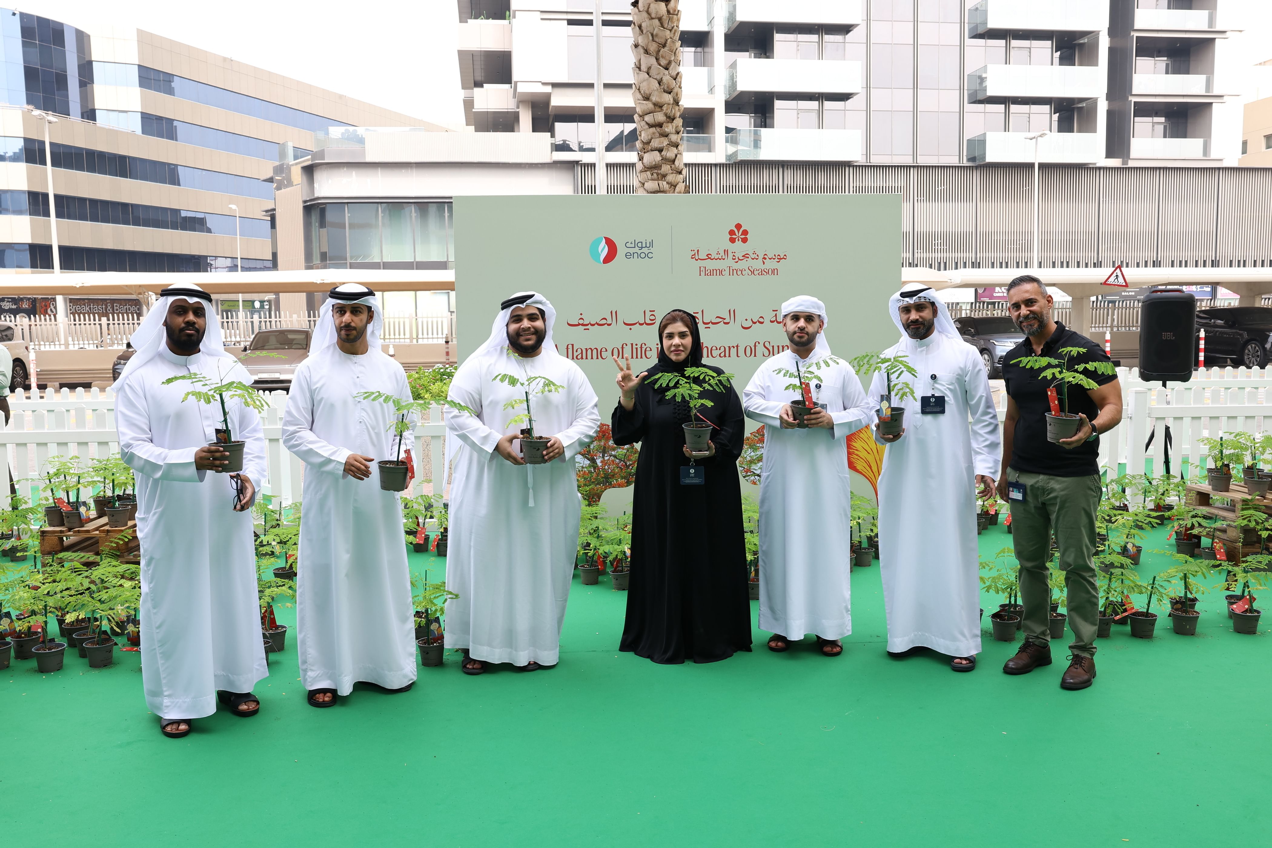 ENOC Group partner with Dubai Municipality to distribute 1,000 Flame Tree seedlings