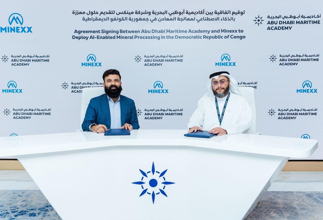 Abu Dhabi Maritime Academy, Minexx to deploy AI-enabled mineral processing in DRC