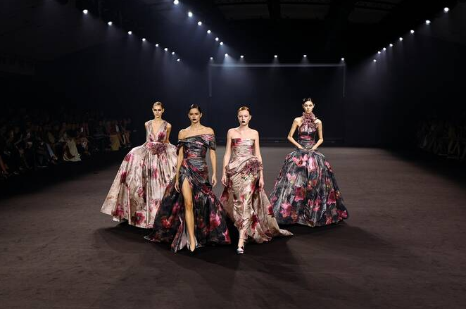 Elie Saab stages at Paris Fashion Week